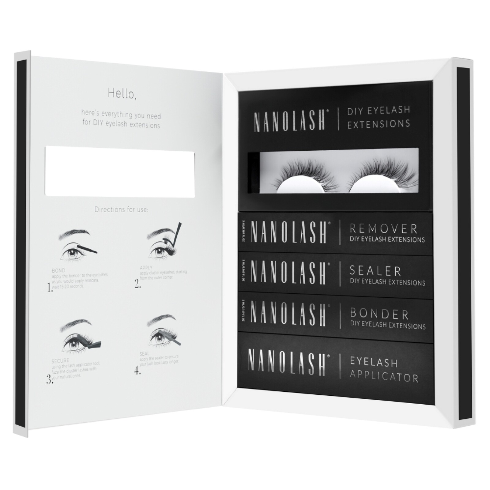 Nanolash Súprava na predlžovanie rias Classy DIY Starter Kit