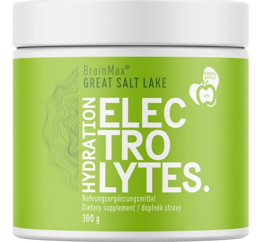 BrainMax Hydratačné elektrolyty - Jablko 300 g