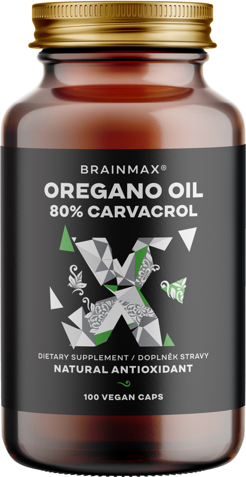BrainMax Oregano Oil 80% Carvacrol 100 kapsúl
