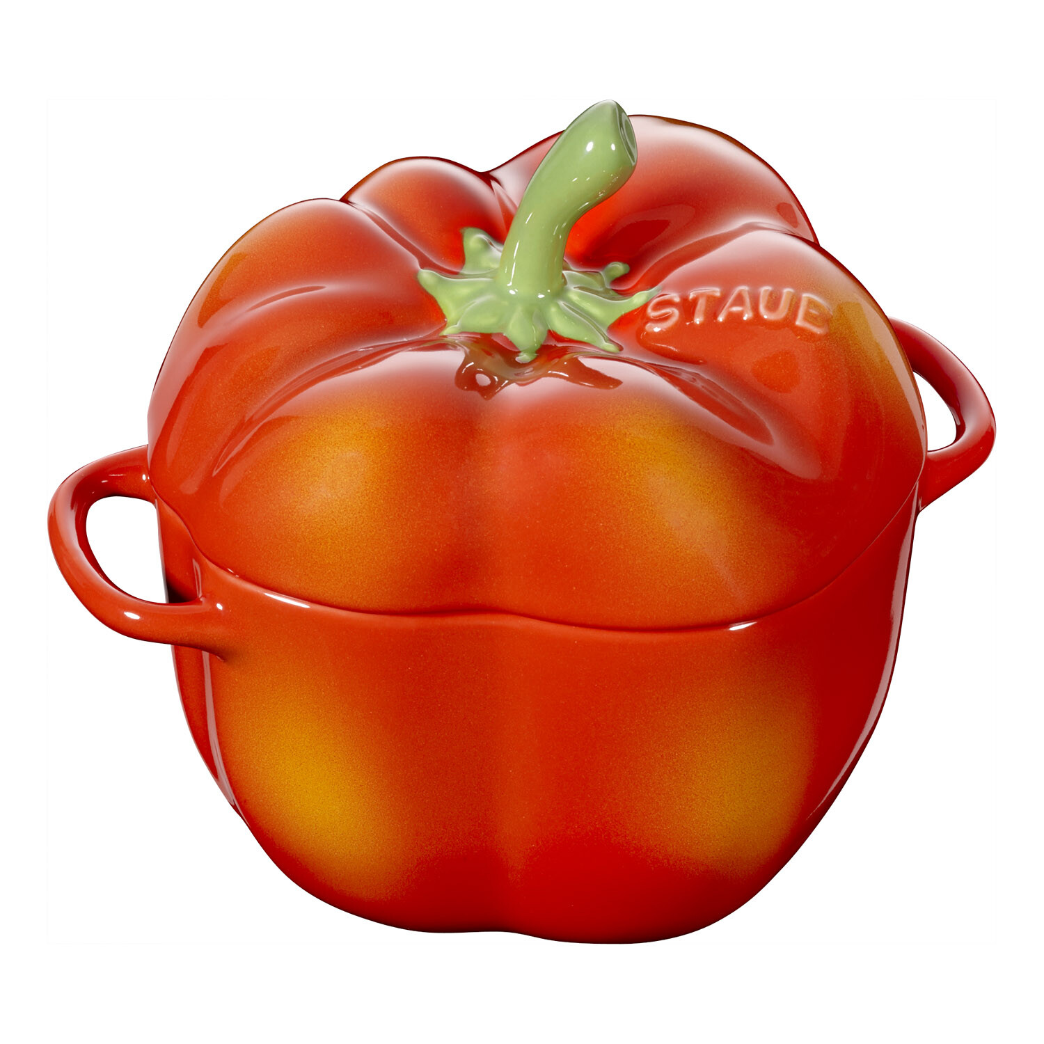 Hrniec v tvare papriky 0,45 l oranžovo-červená Staub