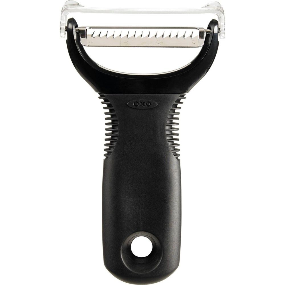 Škrabka na zeleninu JULIENNE GOOD GRIPS 11 cm, čierna, plast, OXO