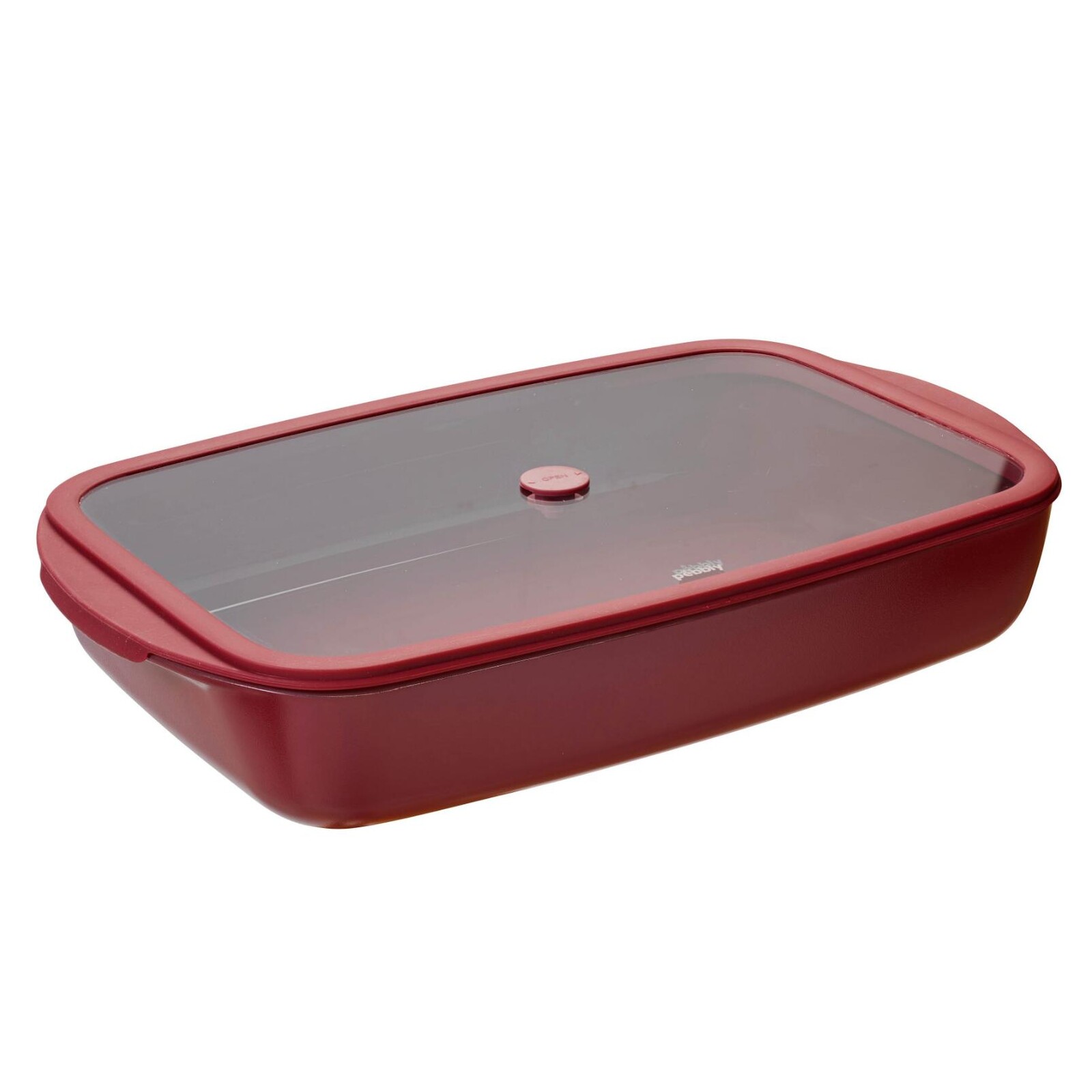 Zapekacia misa PKV-078 3,6 l, červená, silikón, Pebbly