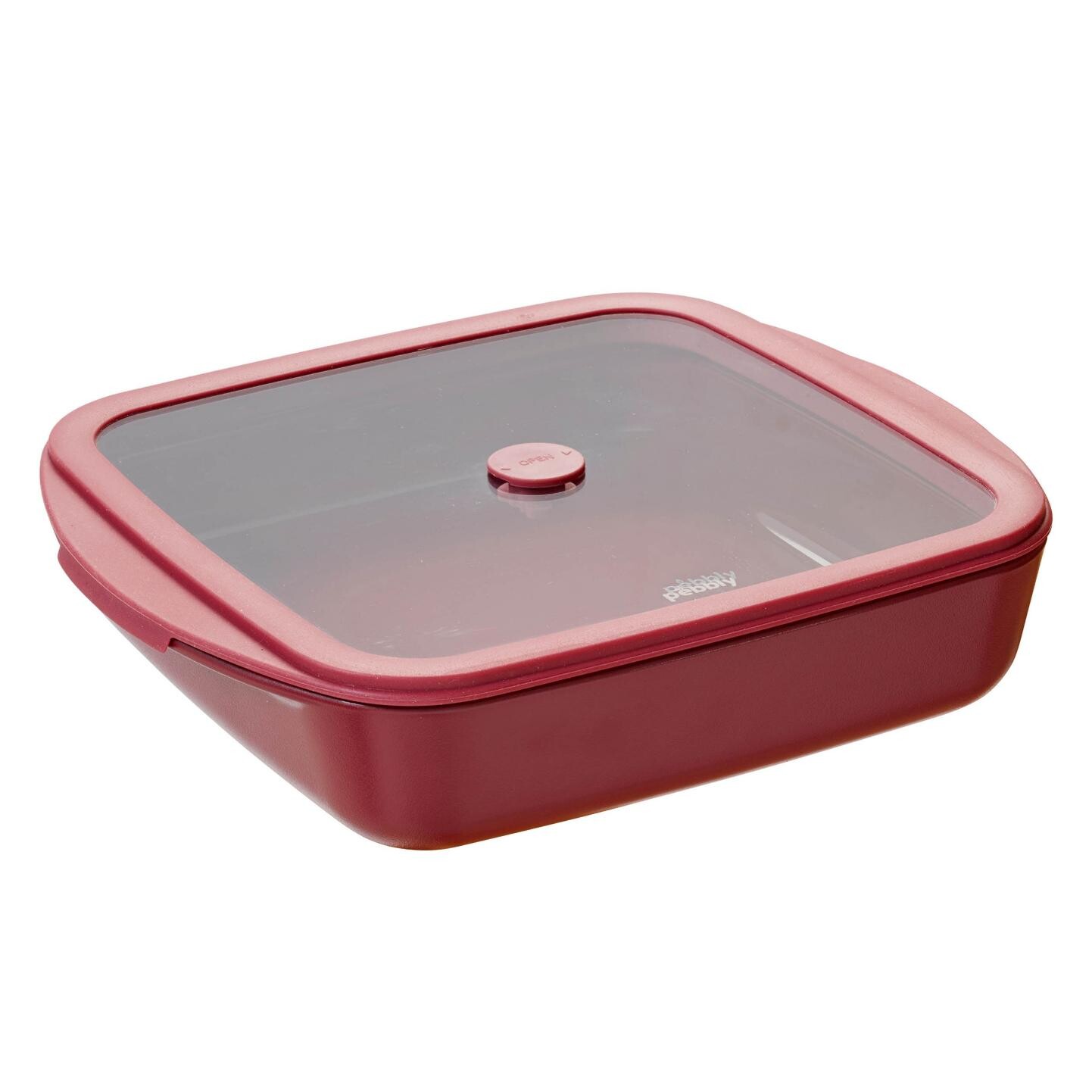 Zapekacia misa PKV-079 1,6 l, červená, silikón, Pebbly