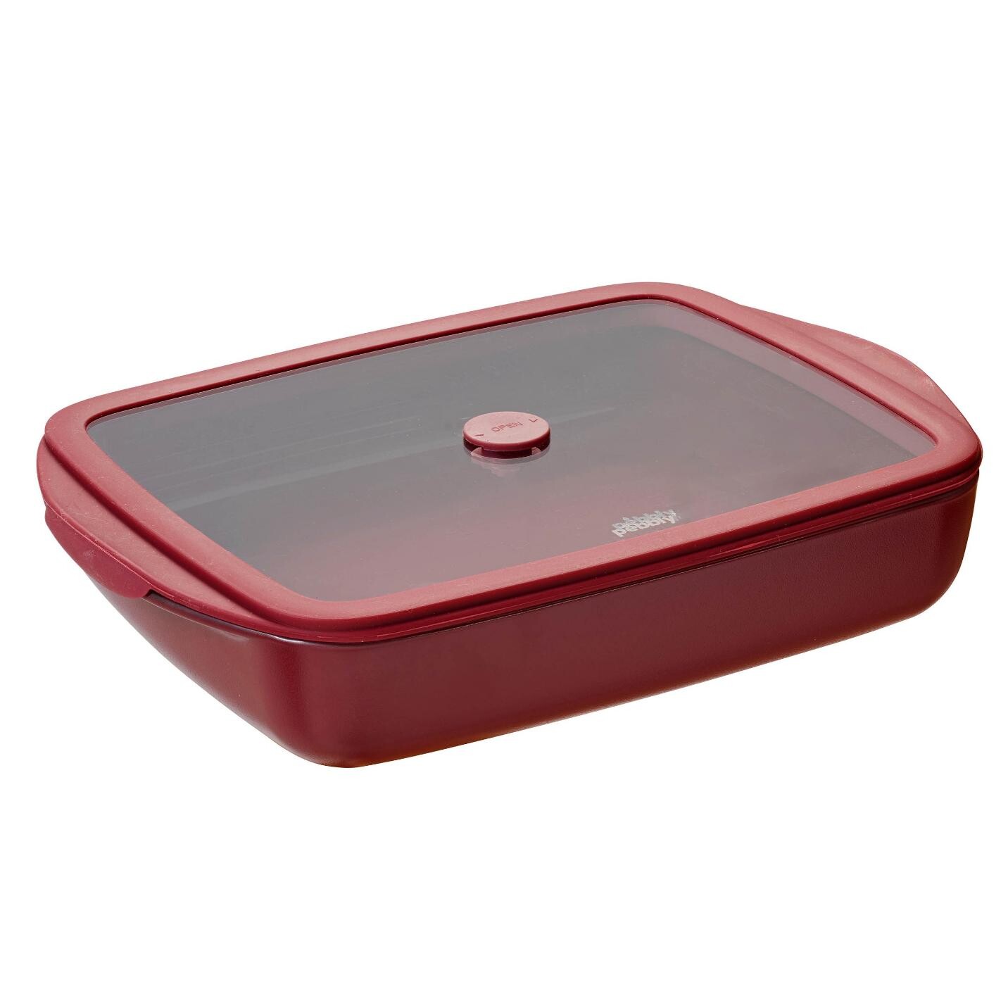 Zapekacia misa PKV-077 1,6 l, červená, silikón, Pebbly