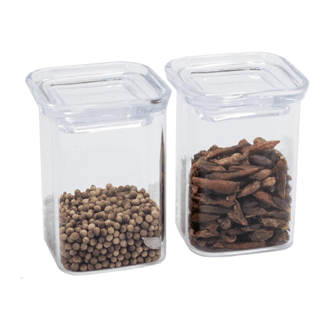Dóza na potraviny PKV-074 240 ml, sada 2 ks, sklo, Pebbly