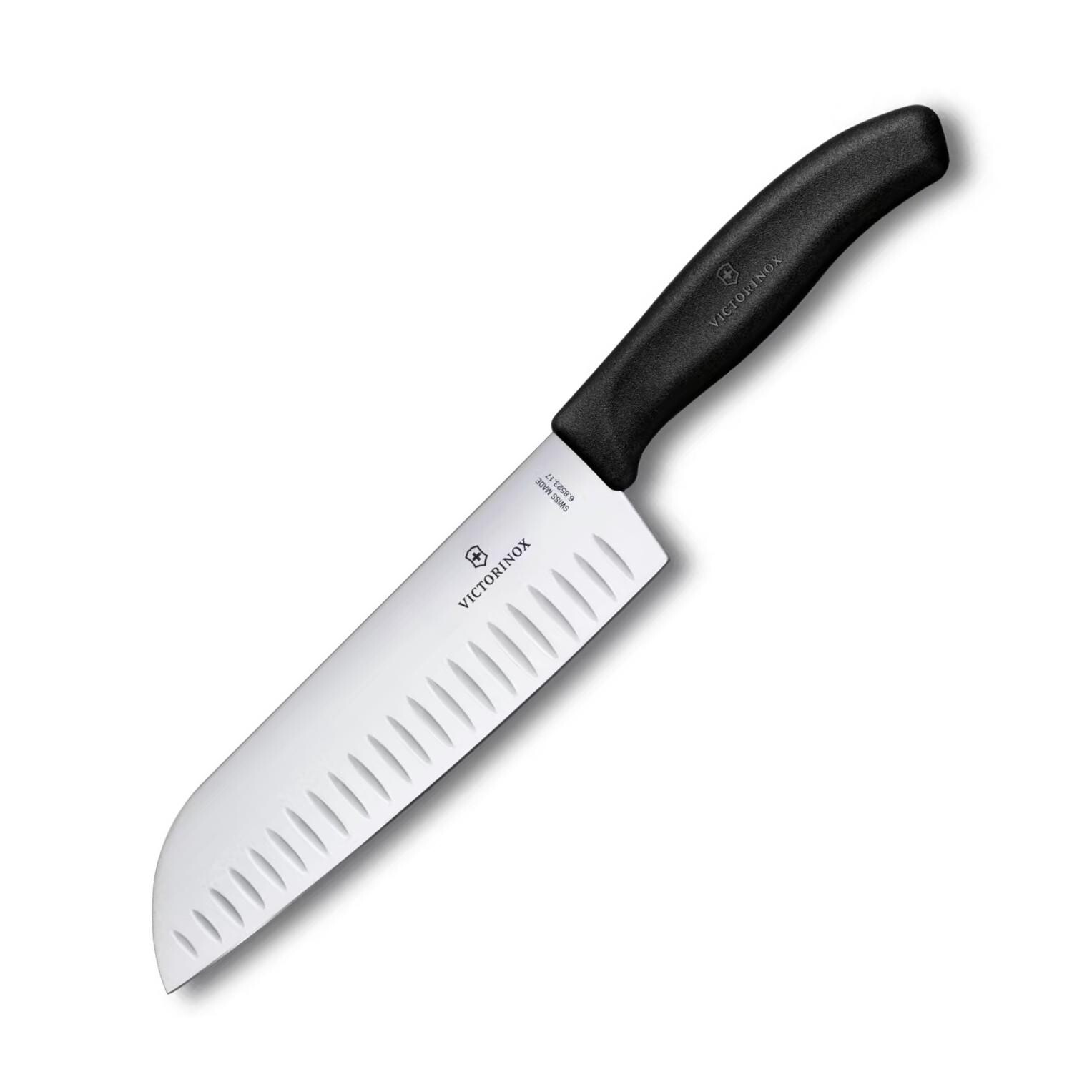 Santoku knife SWISS CLASSIC 17 cm, čierna, plast, Victorinox
