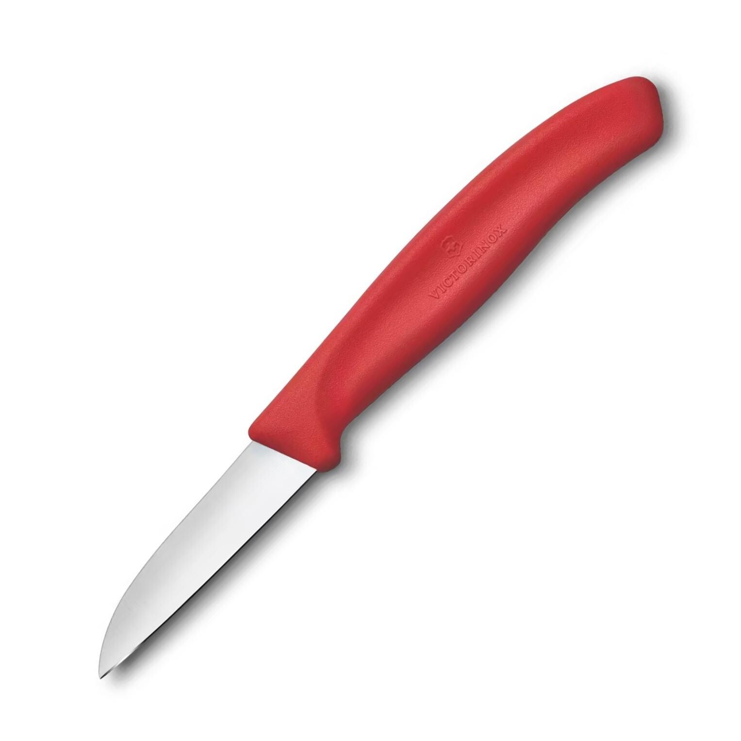 Nôž na krájanie / lúpanie SWISS CLASSIC 6 cm, červená, plast, Victorinox
