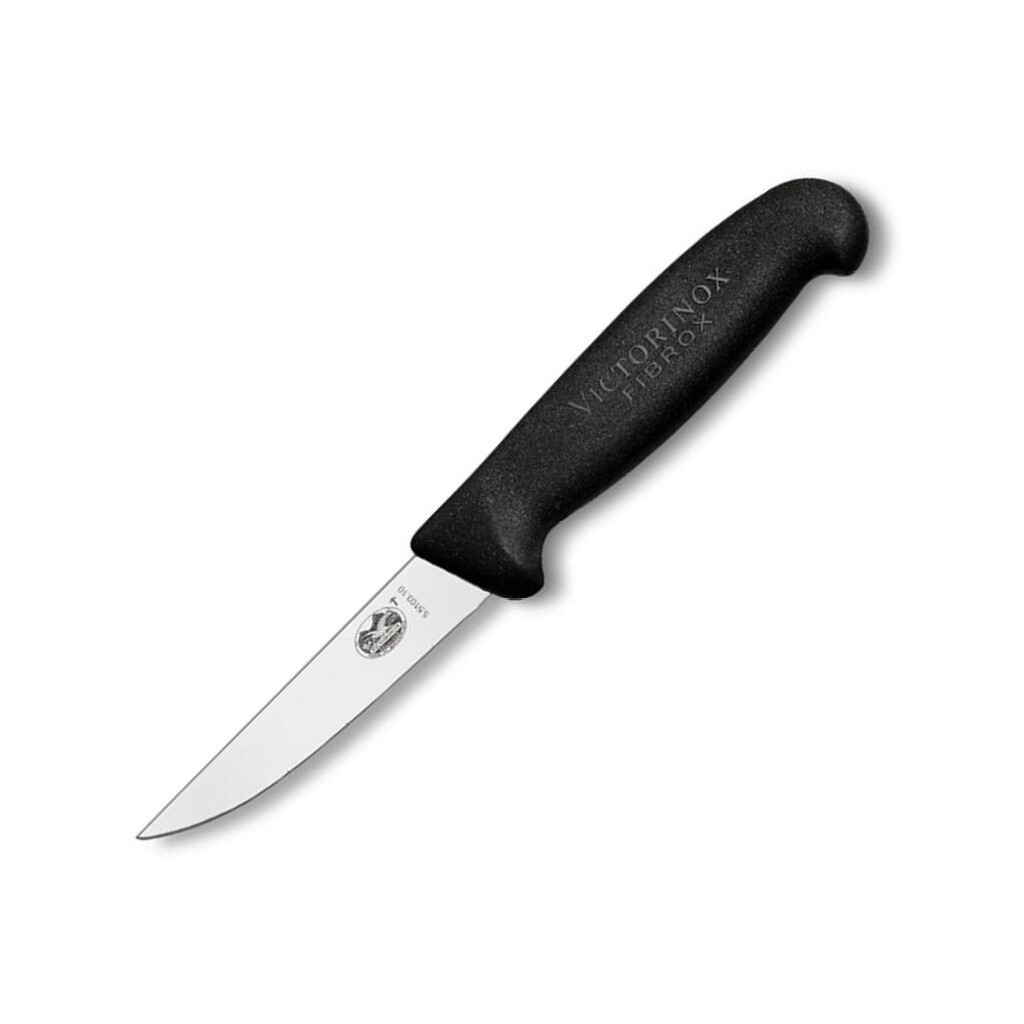 Nôž na krájanie / lúpanie FIBROX 10 cm, čierna, plast, Victorinox