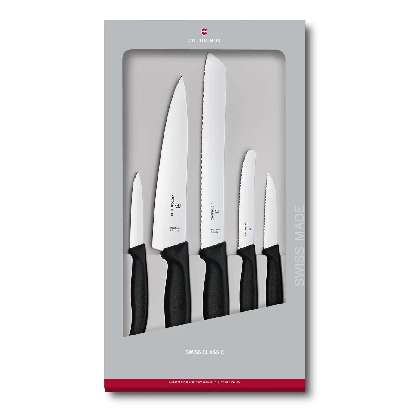 Sada nožov SWISS CLASSIC, sada 5 ks, plast, Victorinox