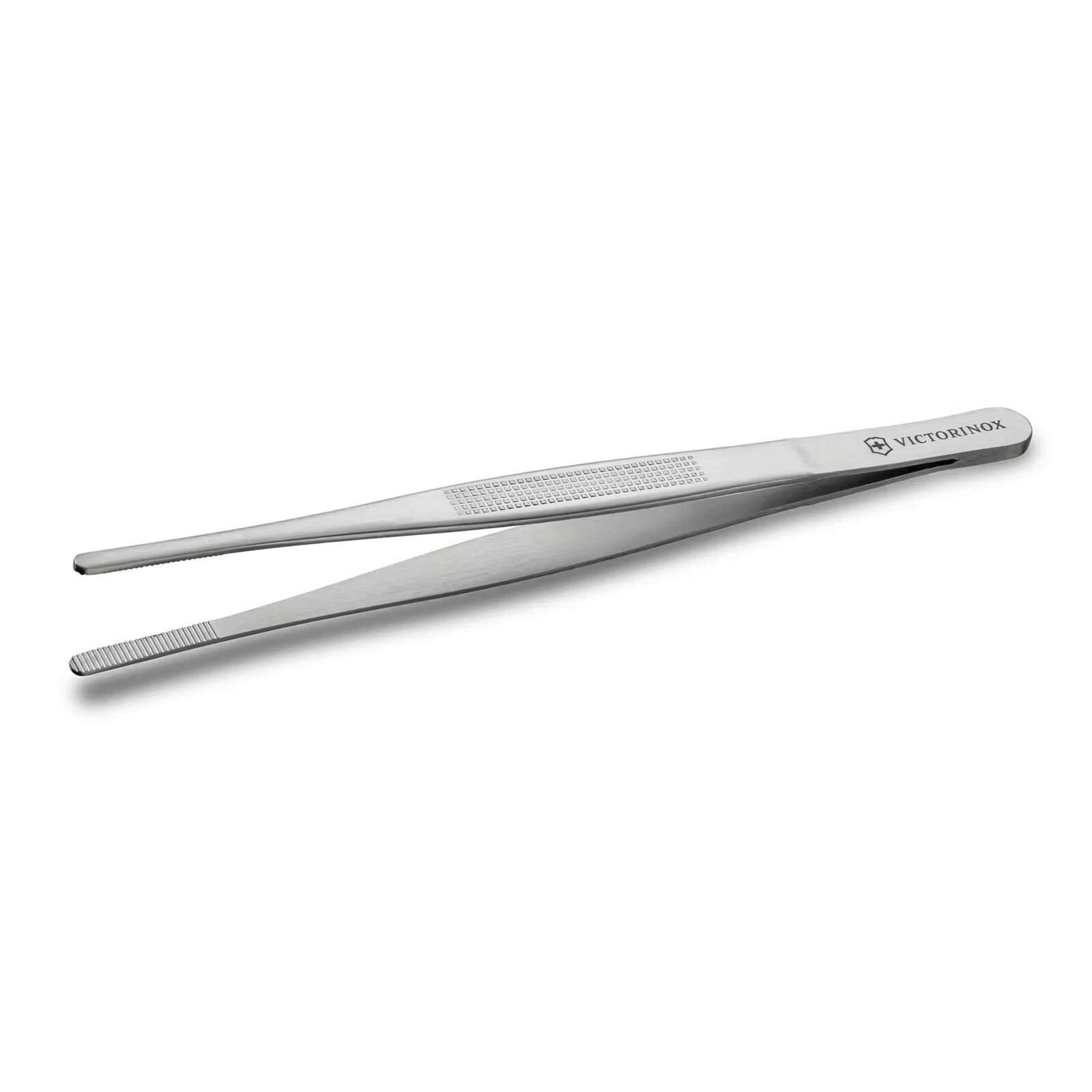 Zahnutá pinzeta pre kuchárov 16 cm, rovná, strieborná, nerezová oceľ, Victorinox
