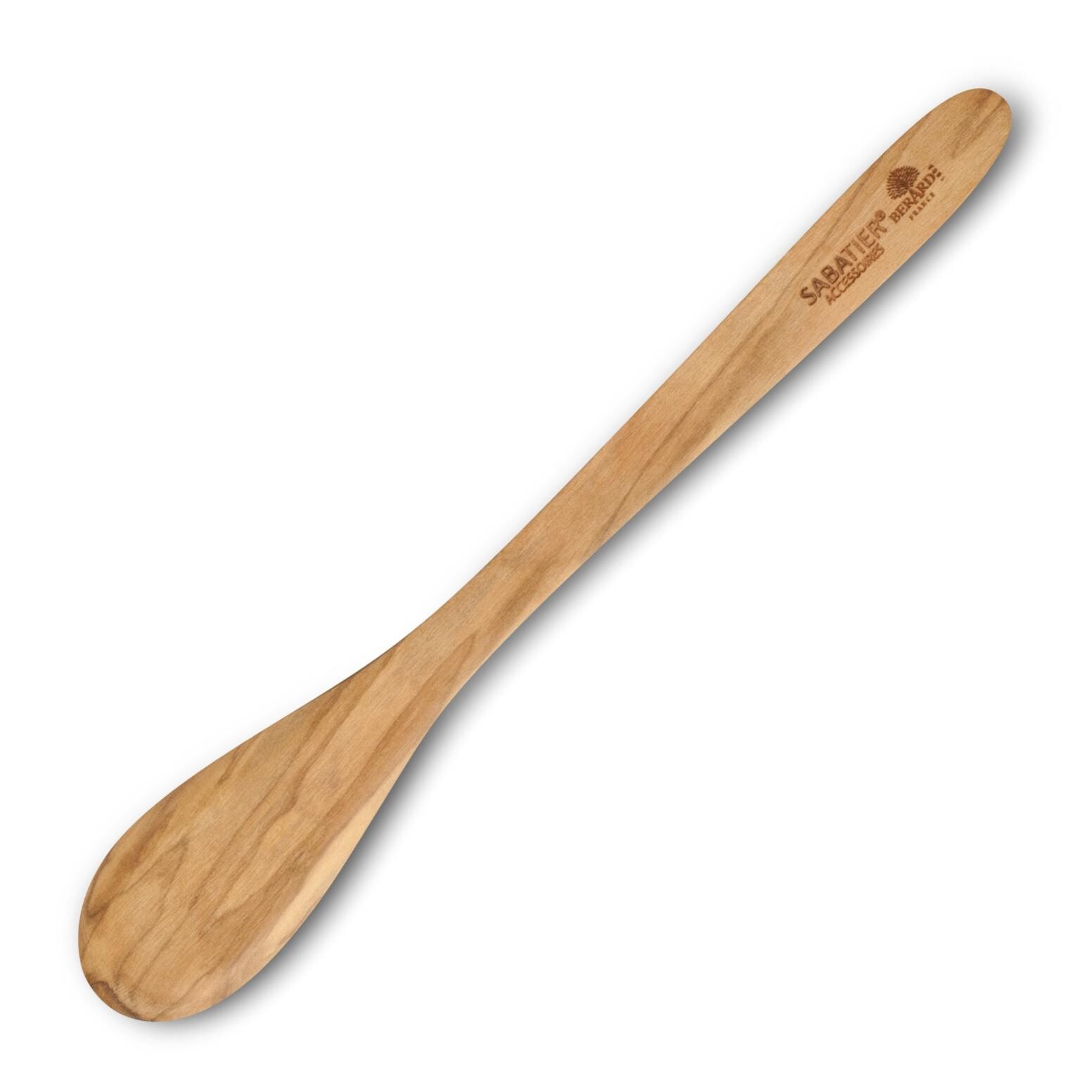 Kuchynská lyžica 30 cm, zaoblená, hnedá, olivové drevo, Lion Sabatier