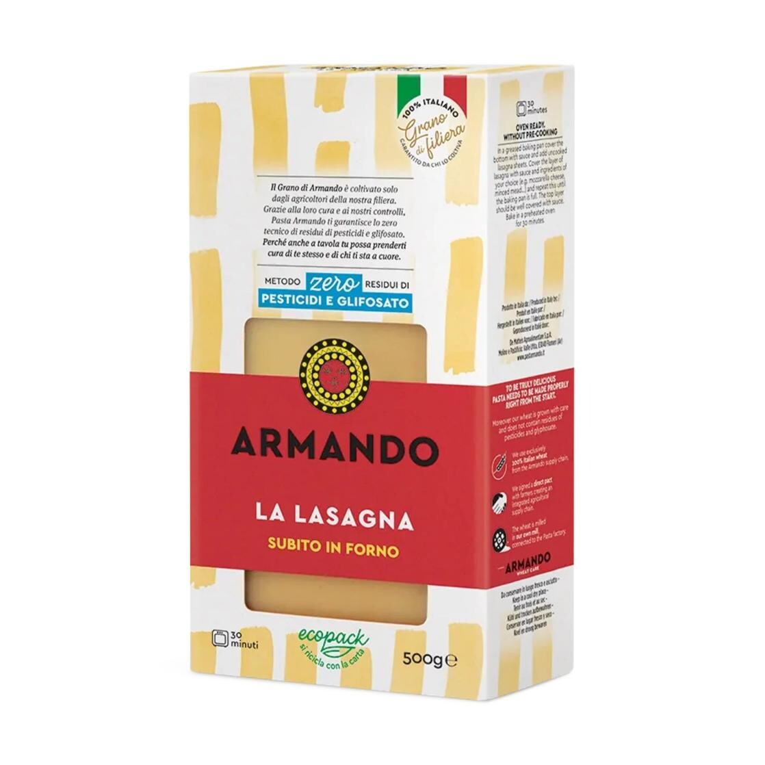Cestoviny lasagne 500 g, ARMANDO