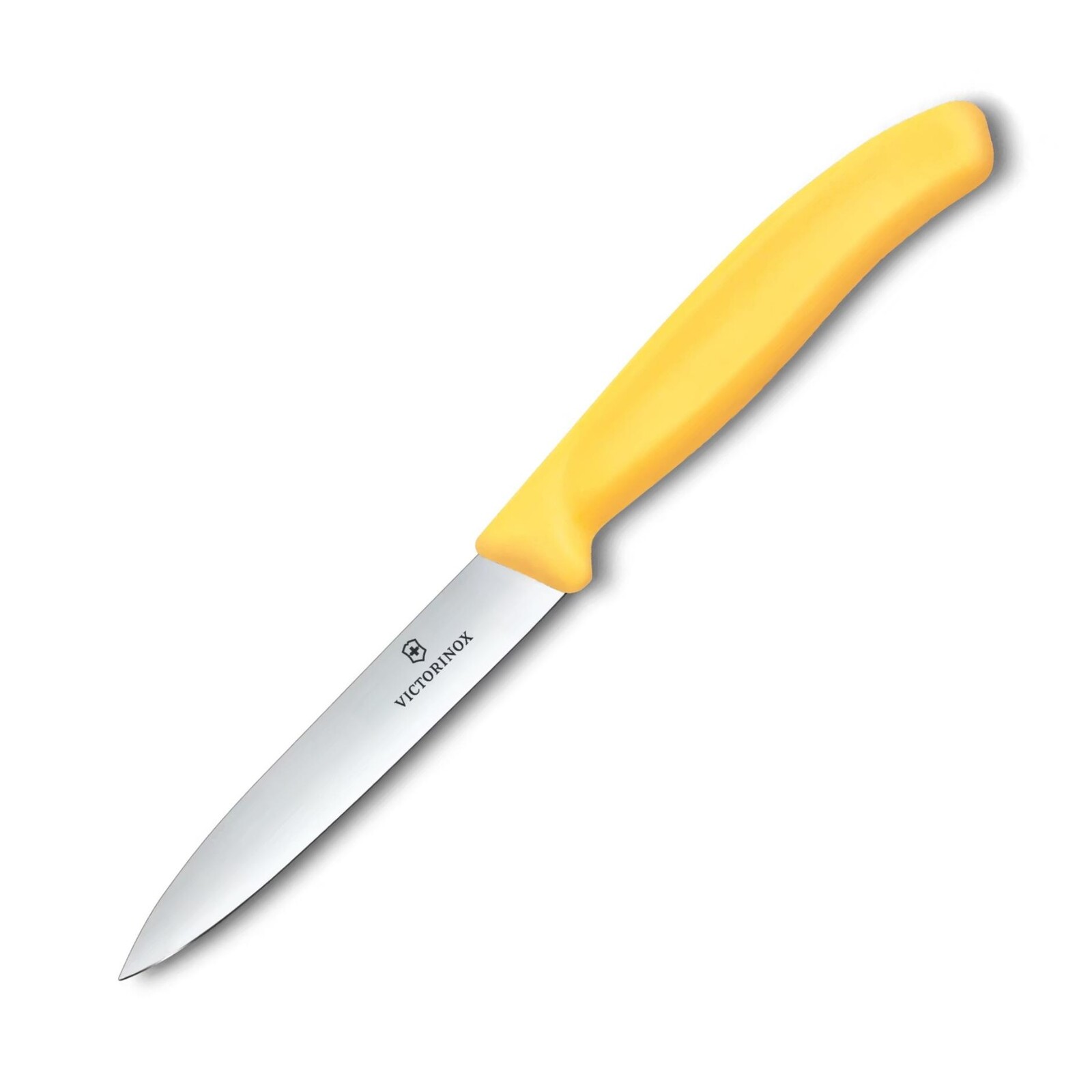Nôž na krájanie / lúpanie SWISS CLASSIC 10 cm, žltá, plast, Victorinox