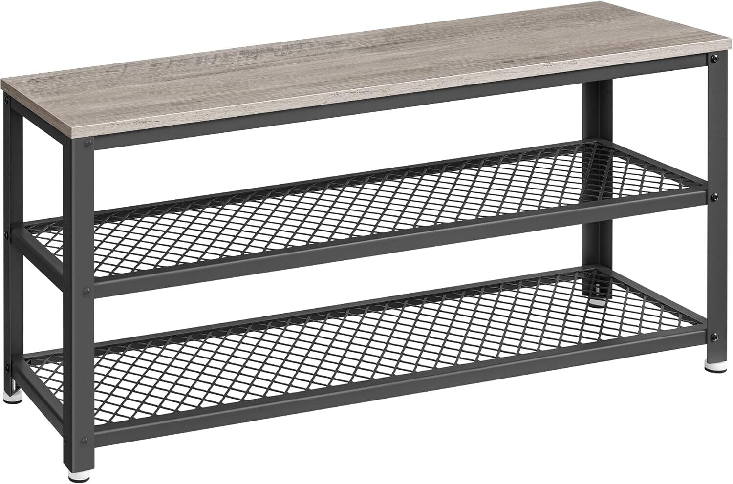 Botník VASAGLE Leggy 100 cm černý/šedý