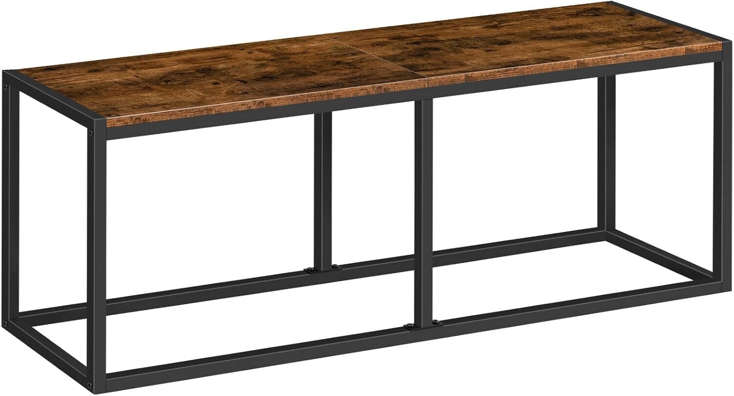 Jídelní lavice Vasagle Reny 120 cm černá/hnědá