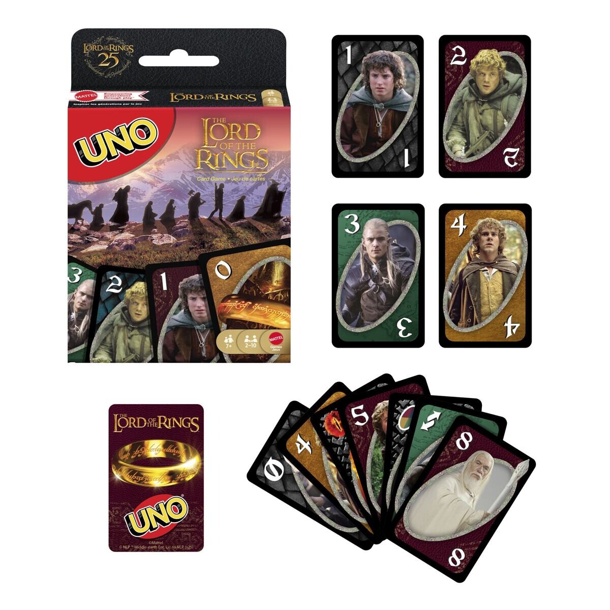 Mattel UNO Pán prsteňov