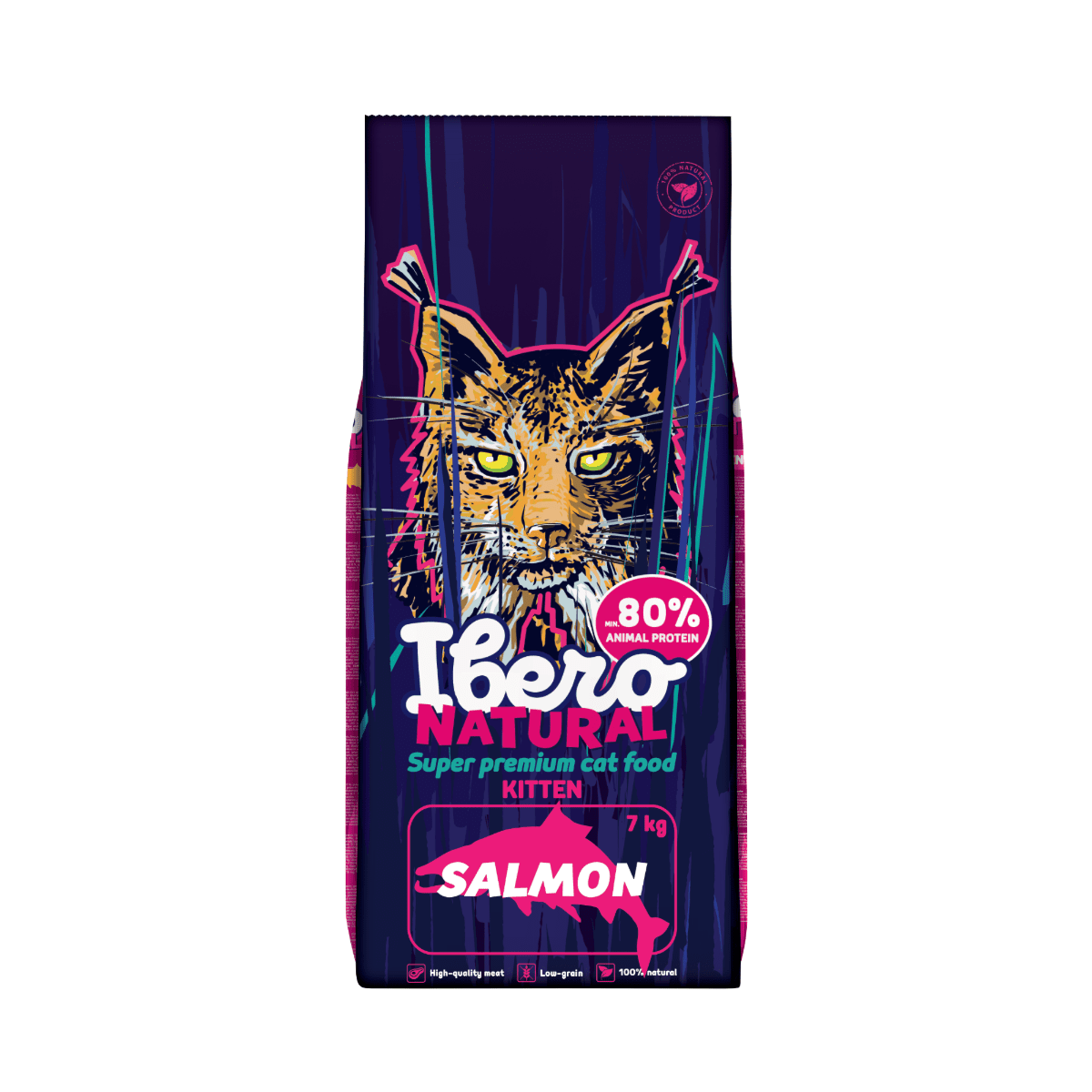 Ibero Natural Cat Kitten Salmon - 7kg