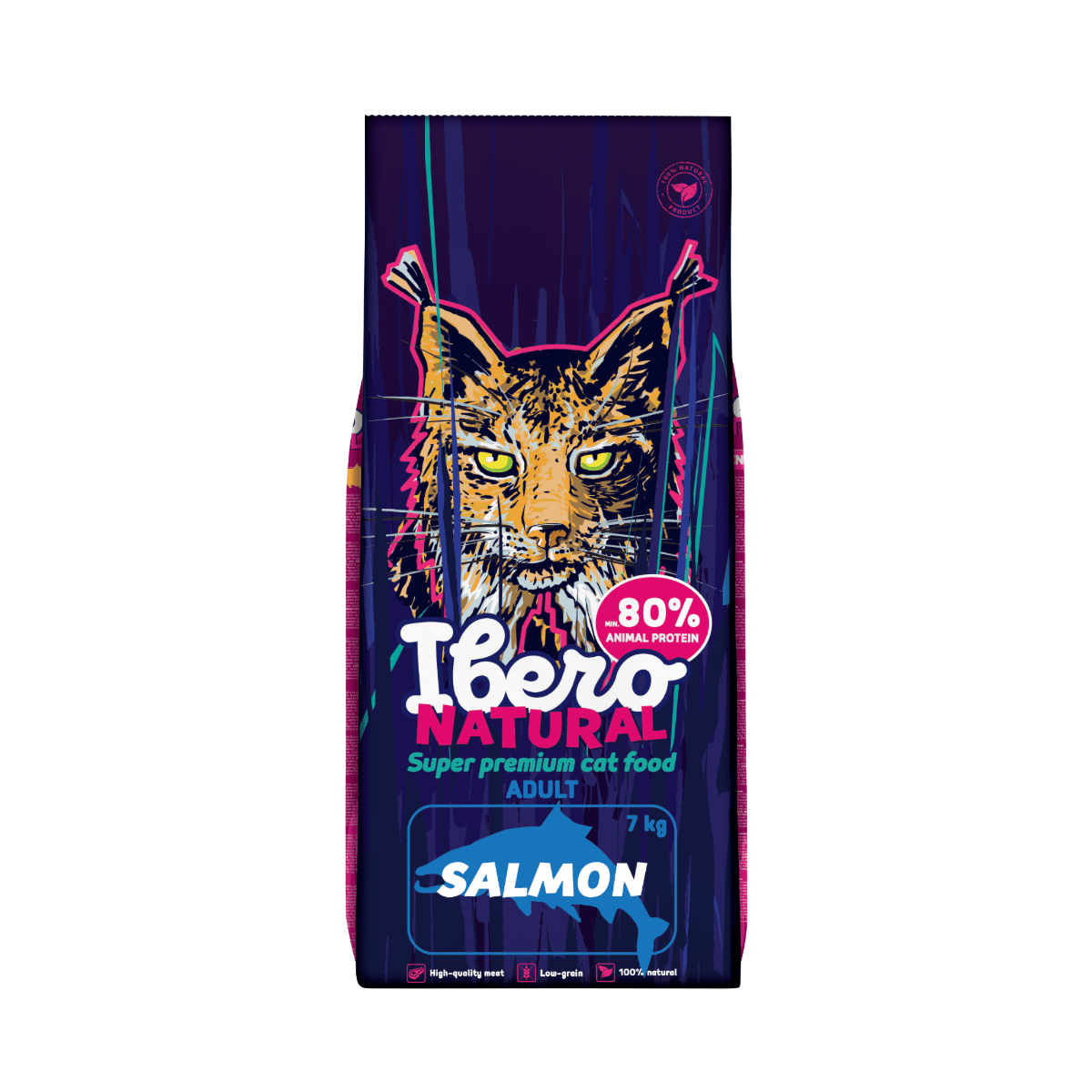 Ibero Natural Cat Adult Salmon - 7kg