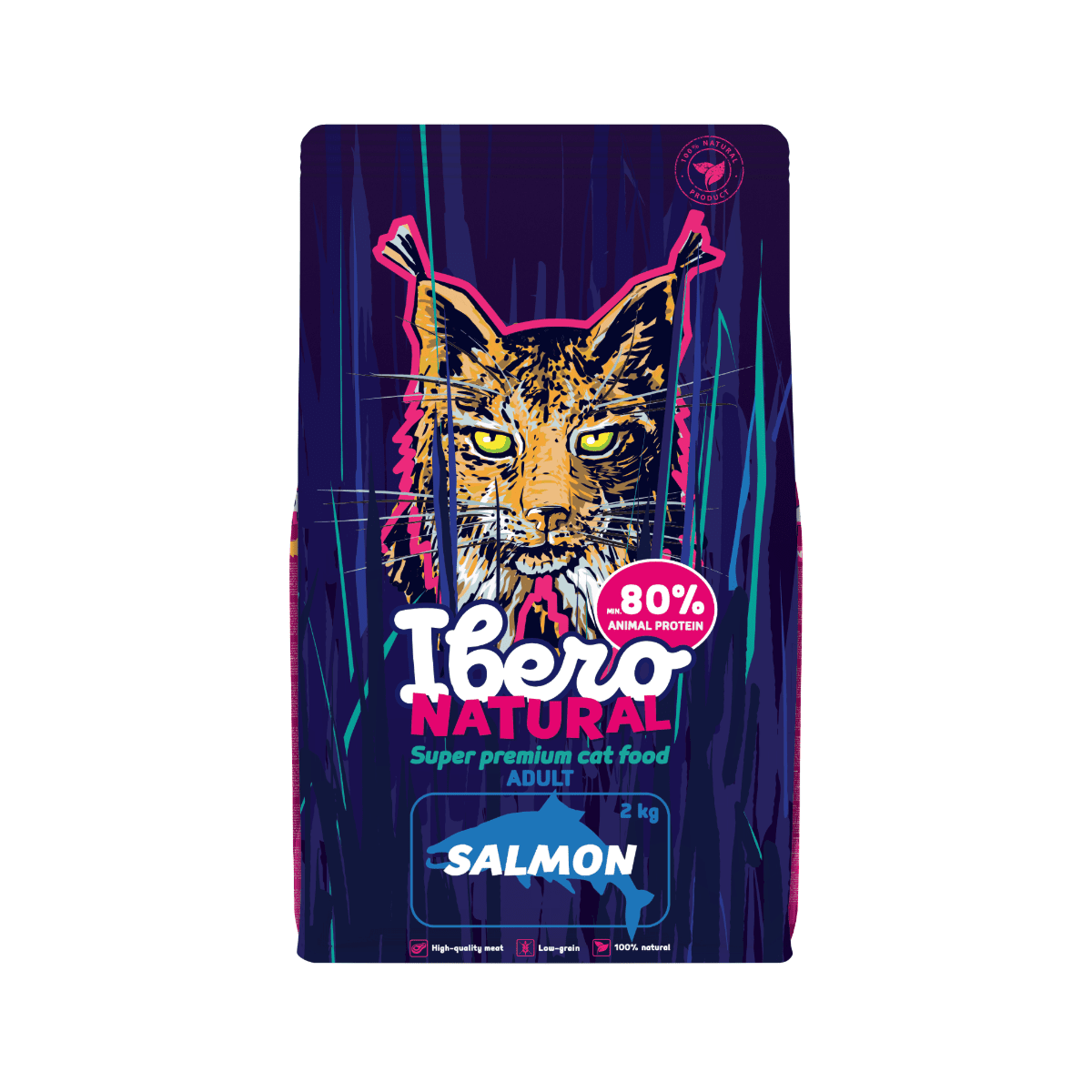 Ibero Natural Cat Adult Salmon - 2kg