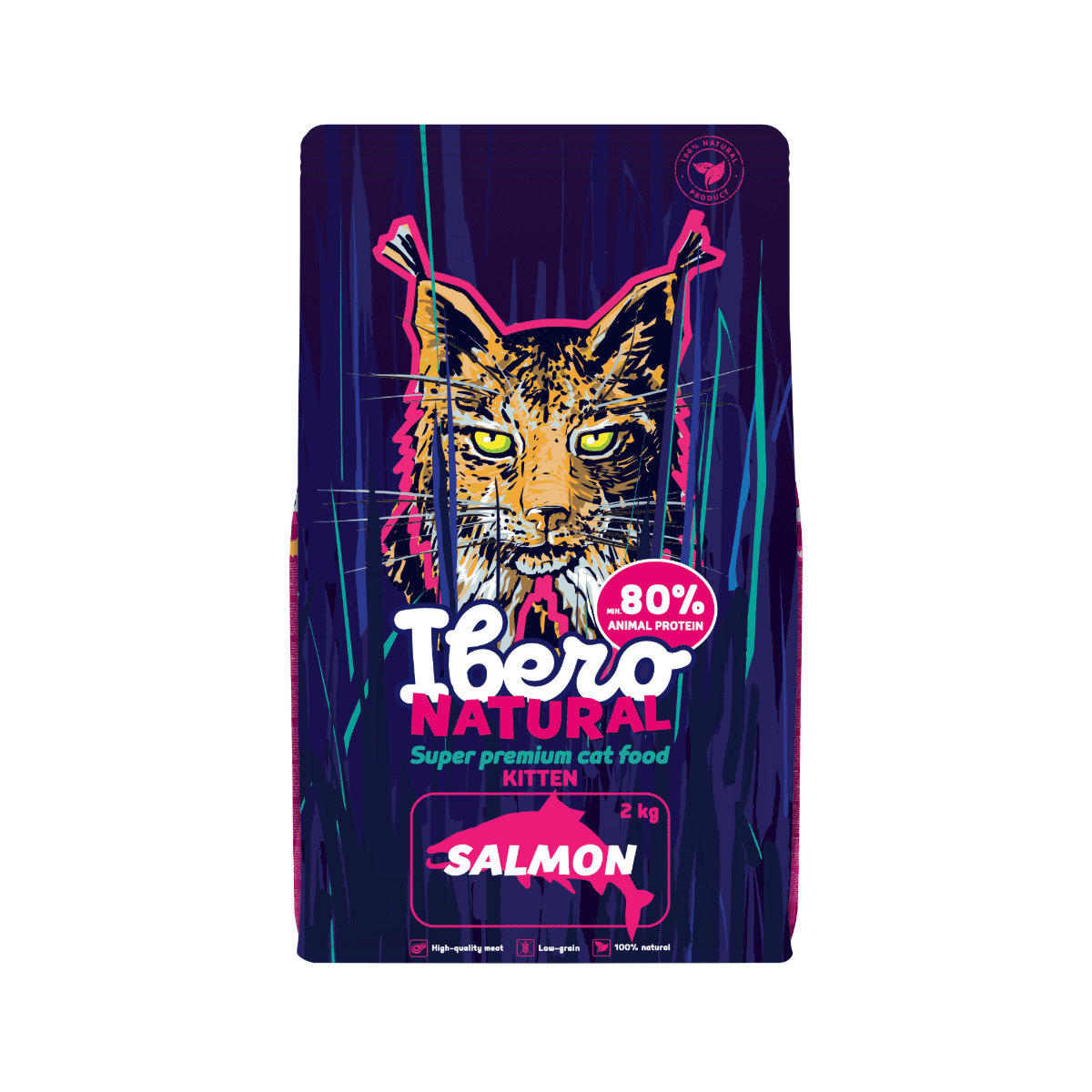 Ibero Natural Cat Kitten Salmon - 2kg