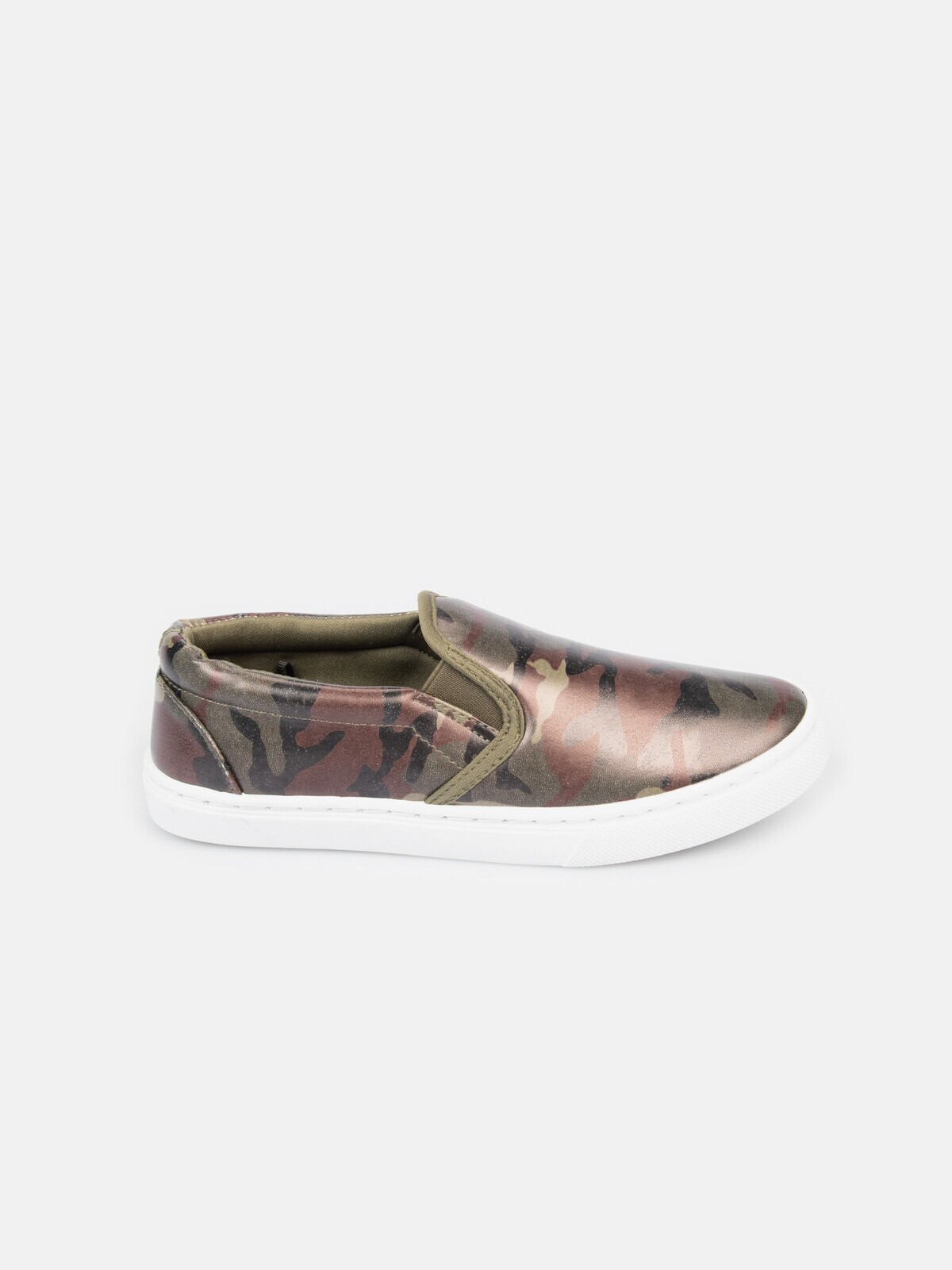 GATE Základné slip-on našuchovacie tenisky z imitácie kože chlapčenské