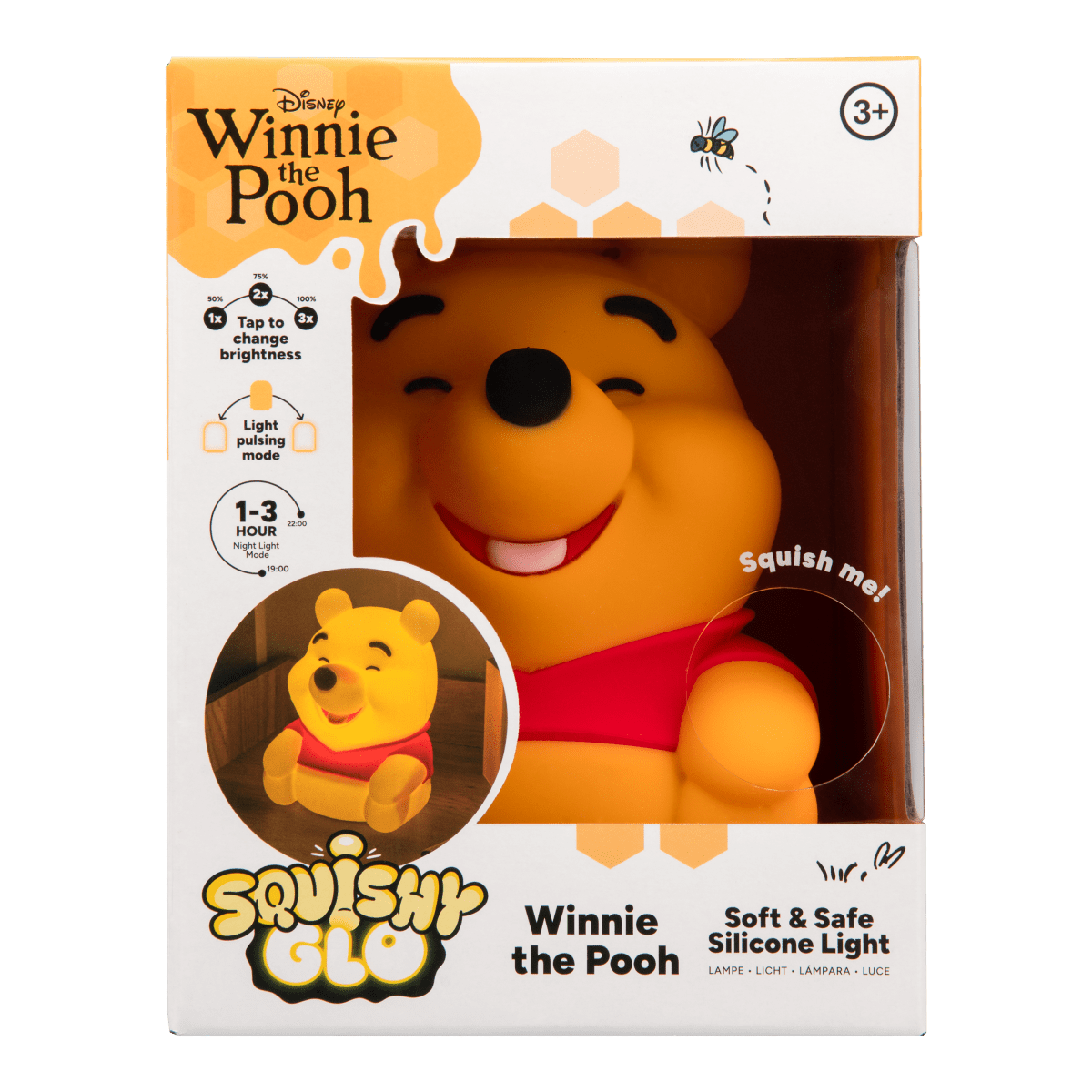 Paladone Pooh svetlo SquishyGlo silikónové