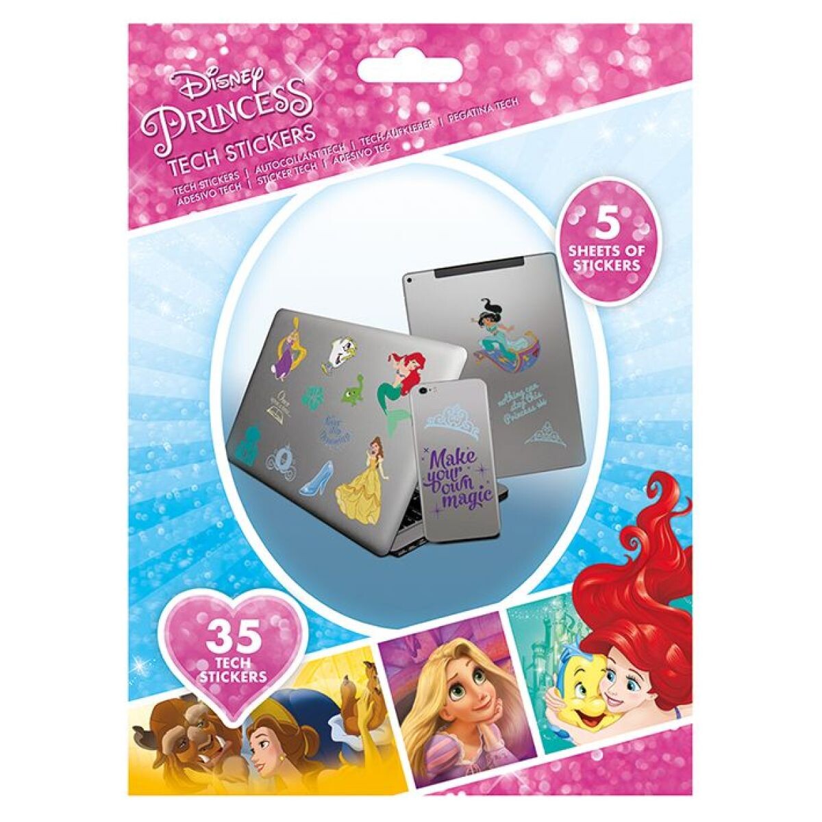 Pyramid International Disney princeznej Súprava technických samolepiek