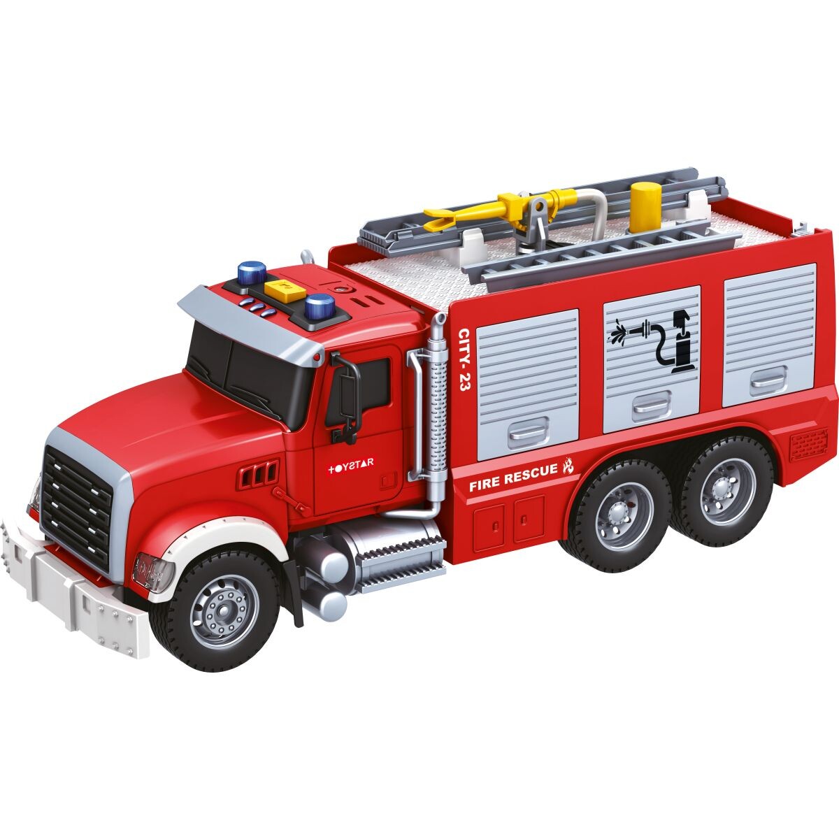 Sparkys CITY SERVICE CAR - 1:14 - Hasičský hasičské vozidlo (so zvukom, svetlami, striekacou vodou a ďalšími funkciami)