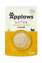 Applaws Natural Kitten vo vývare 12 x 50 g - kuracie prsia