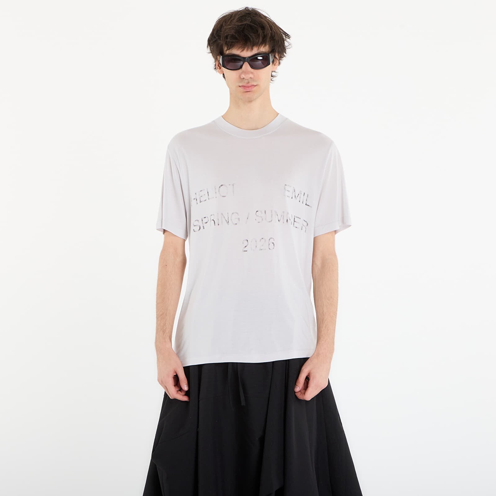 Tričko HELIOT EMIL Overo Ss T-Shirt Light Grey 46