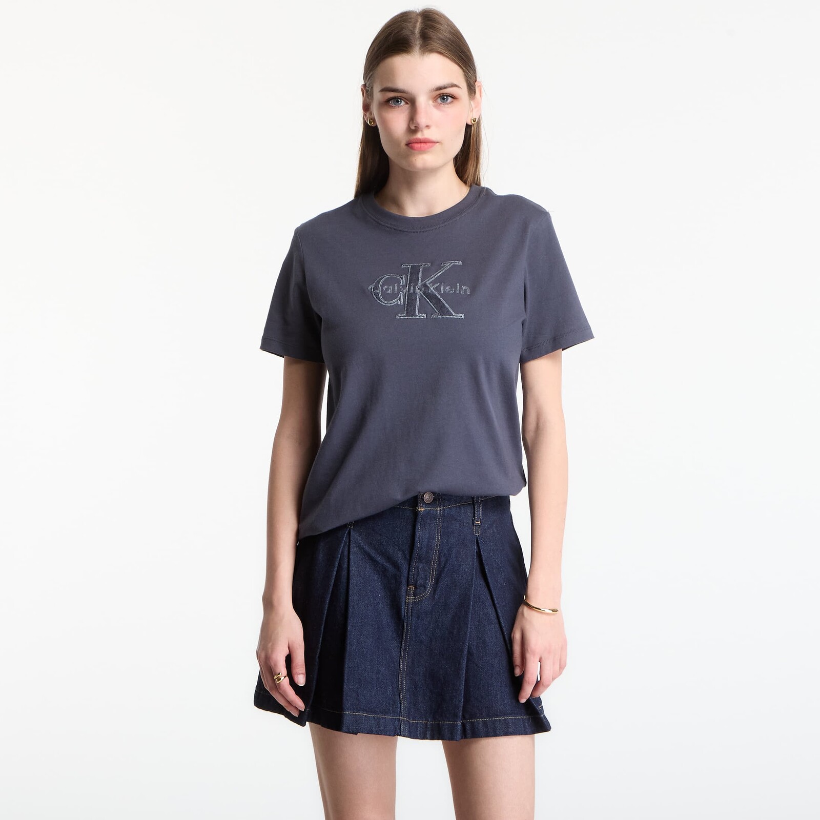 Tričko Calvin Klein Jeans Ss Baby Terry Hero Monologo Tee Ebony M