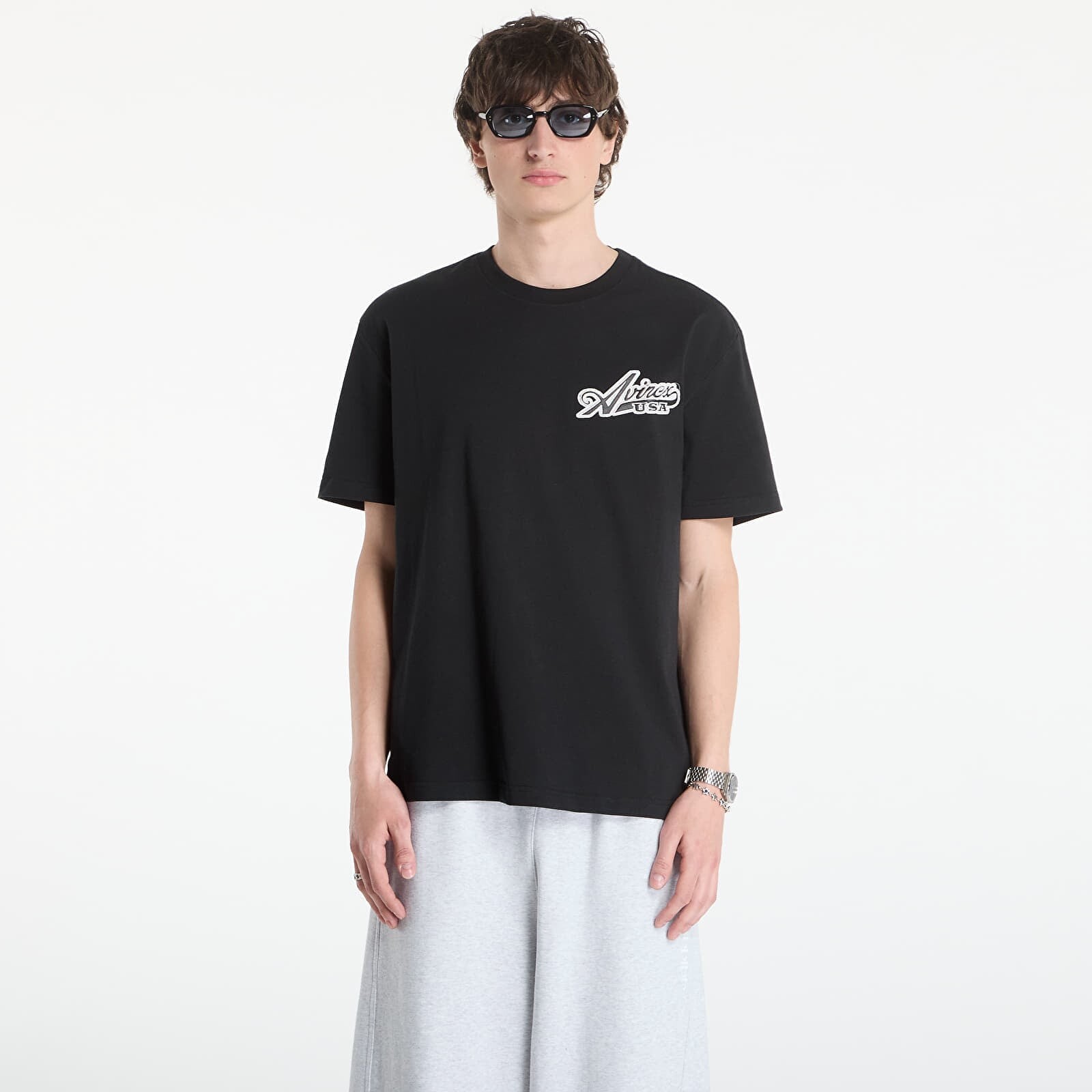 Tričko Avirex Script Tee Black L