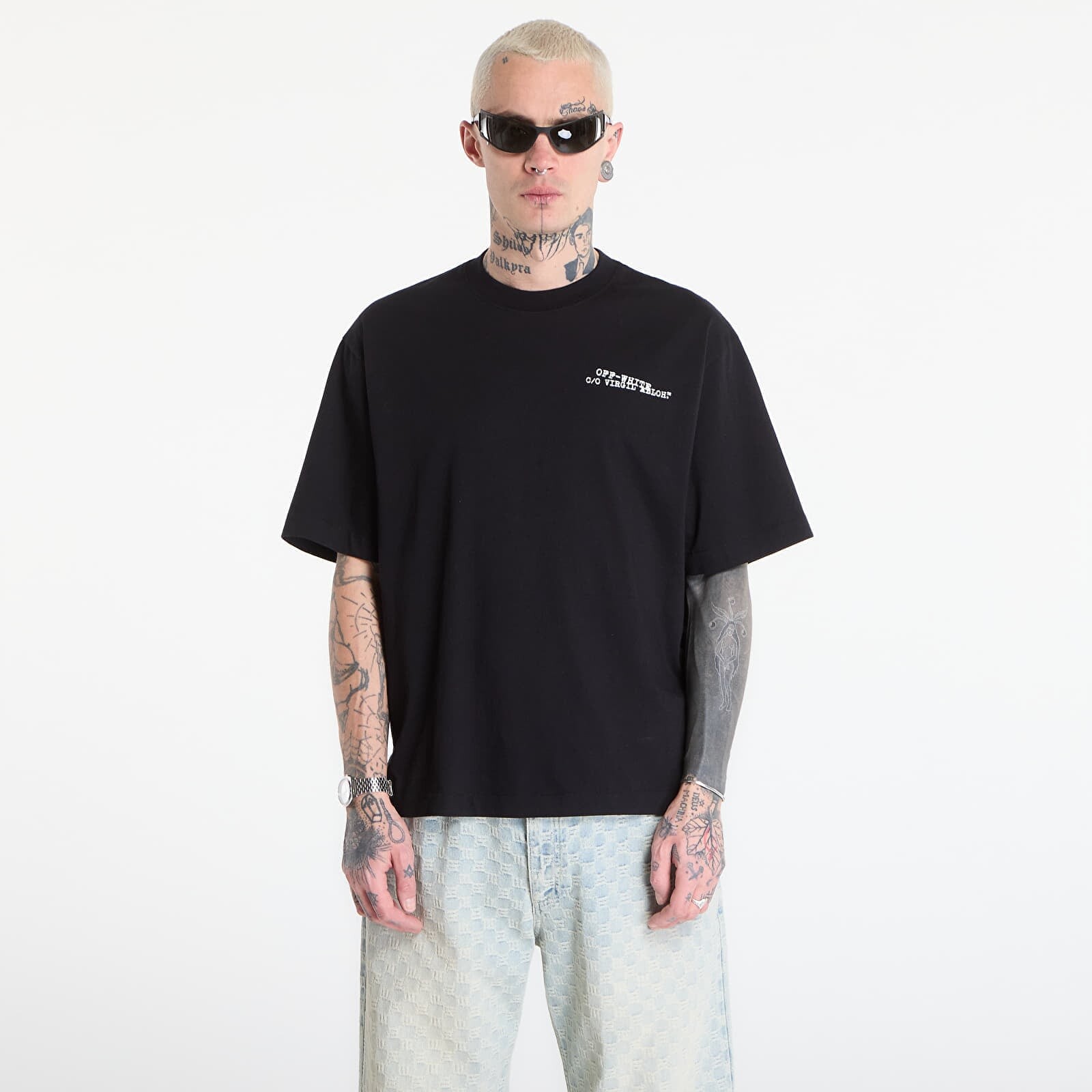 Tričko Off-White Type Machine Arrow S/S Skate Tee Black XXL