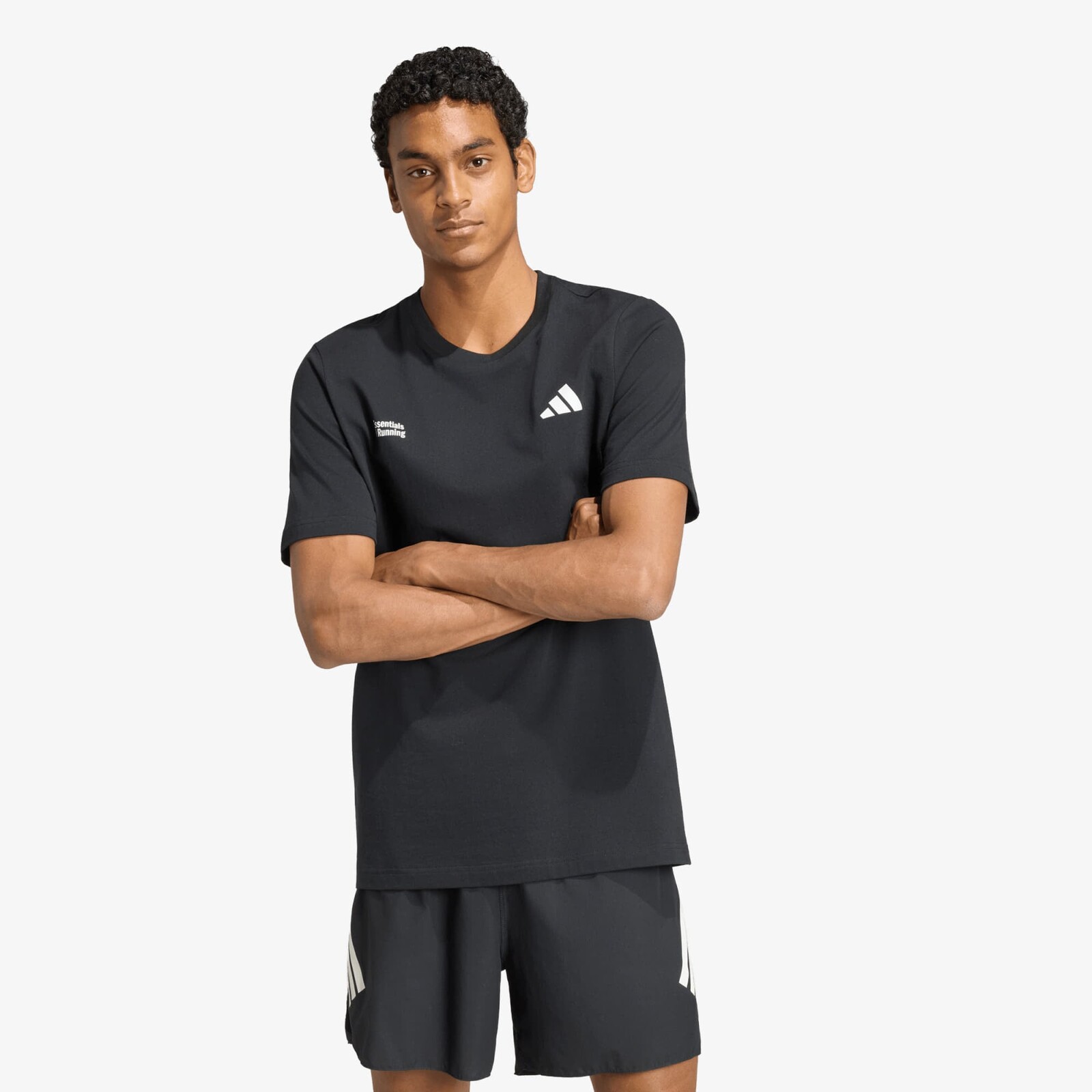 Tričko adidas M Run Ess G T Black XL