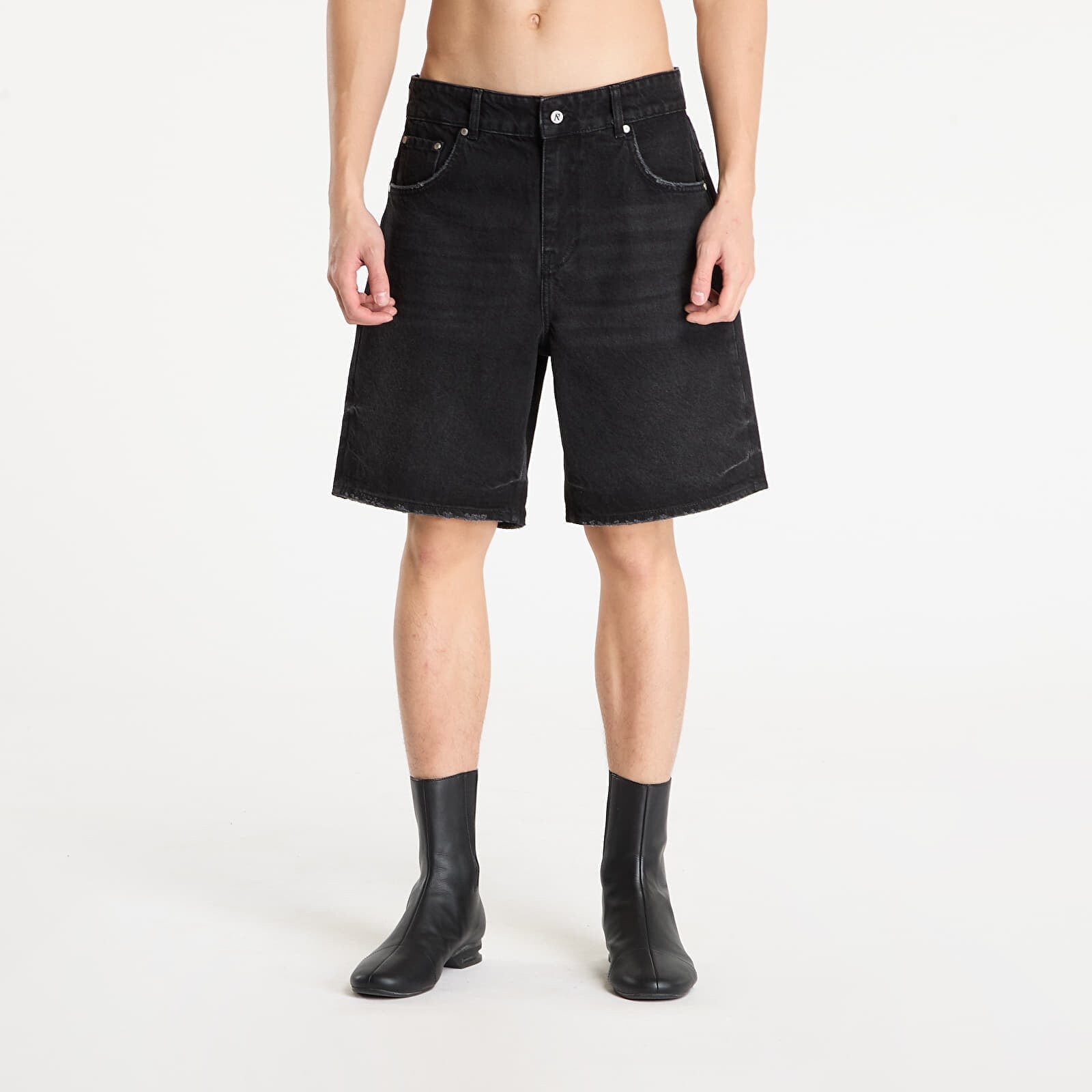 Šortky REPRESENT R10T Tailored Denim Shorts Black W36