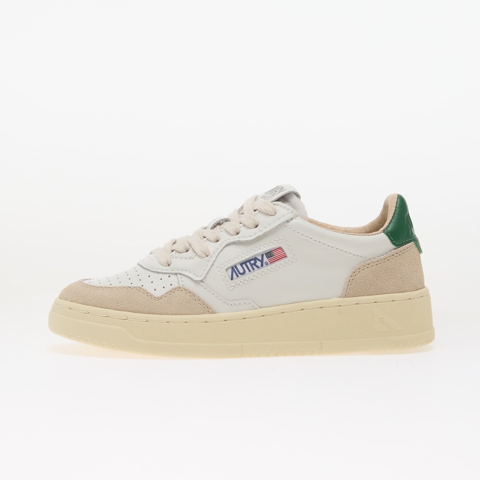 Tenisky Autry Medalist Low Wom White/ Amazon Leather/ Beige Suede EUR 35