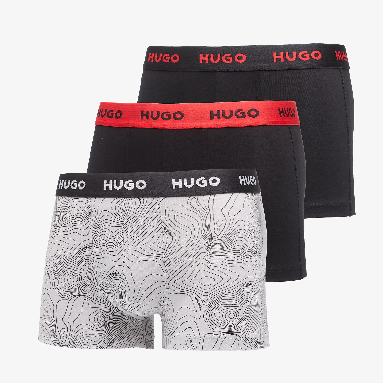 Trenírky Hugo Boss Trunk Triplet Design Black S