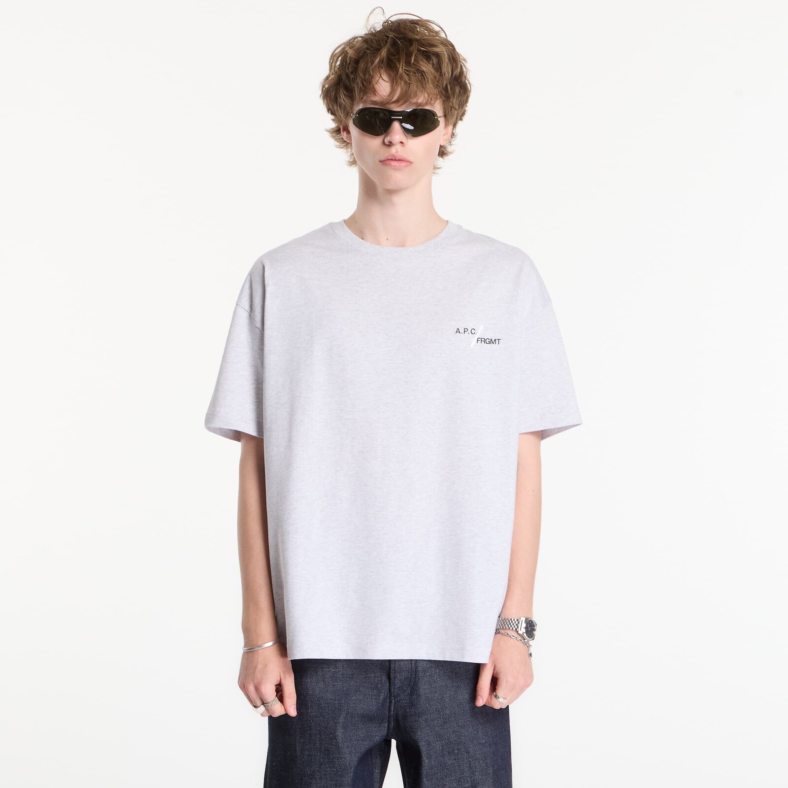 Tričko A.P.C. T-Shirt Renoncement Gray XXL