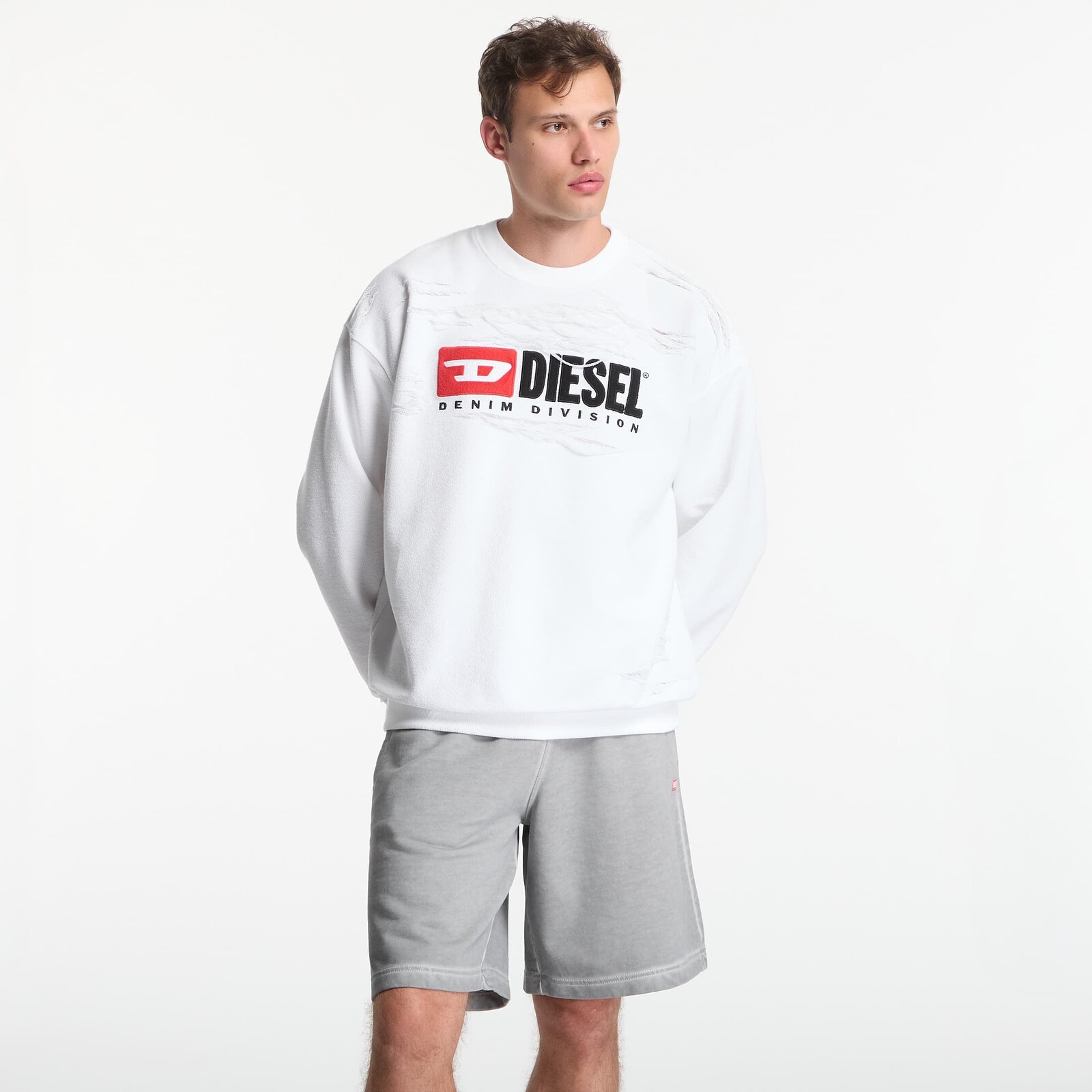 Mikina Diesel S-Boxt-V1 Sweatshirt White M