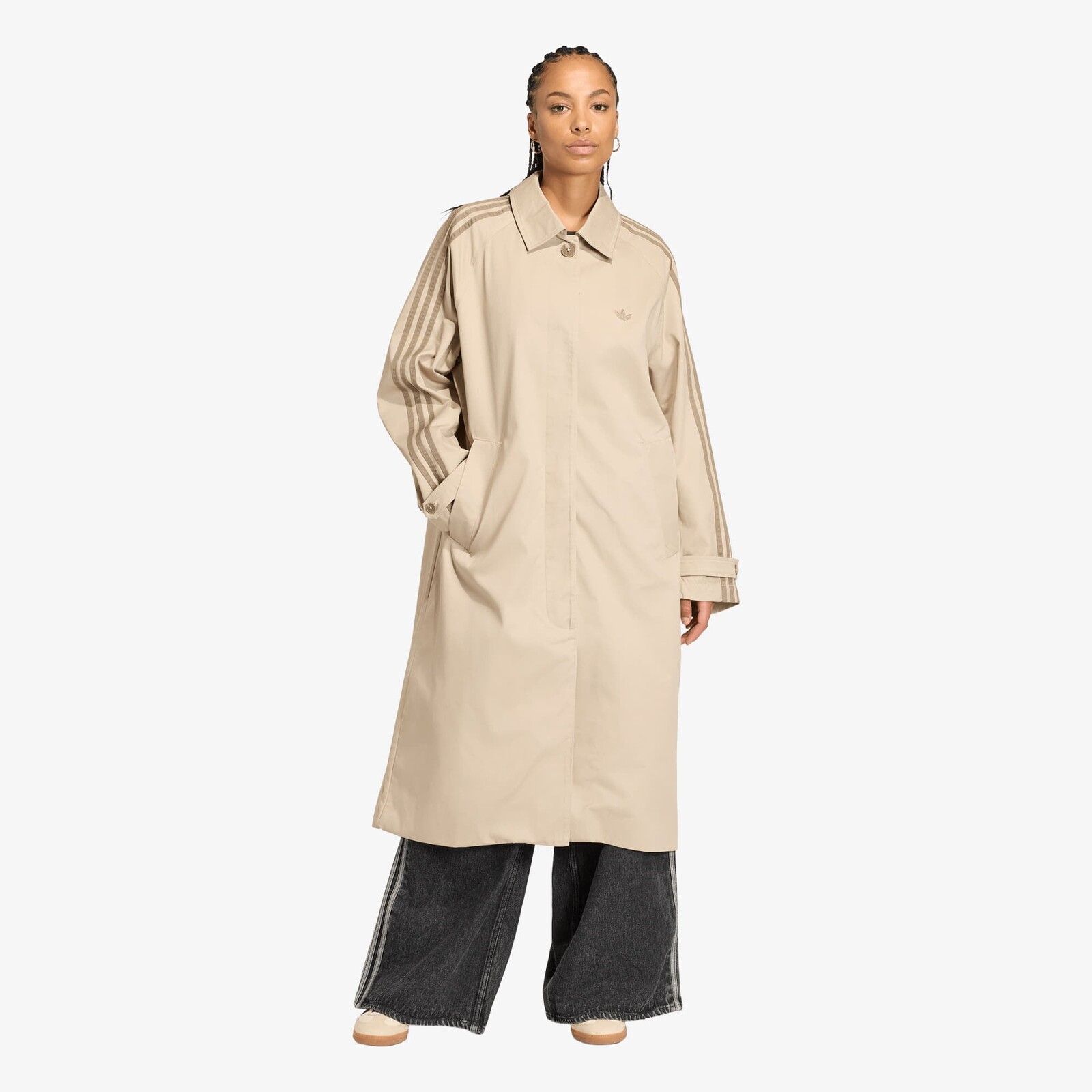 Kabát adidas Mac Coat Khaki Three/ Khaki Six M