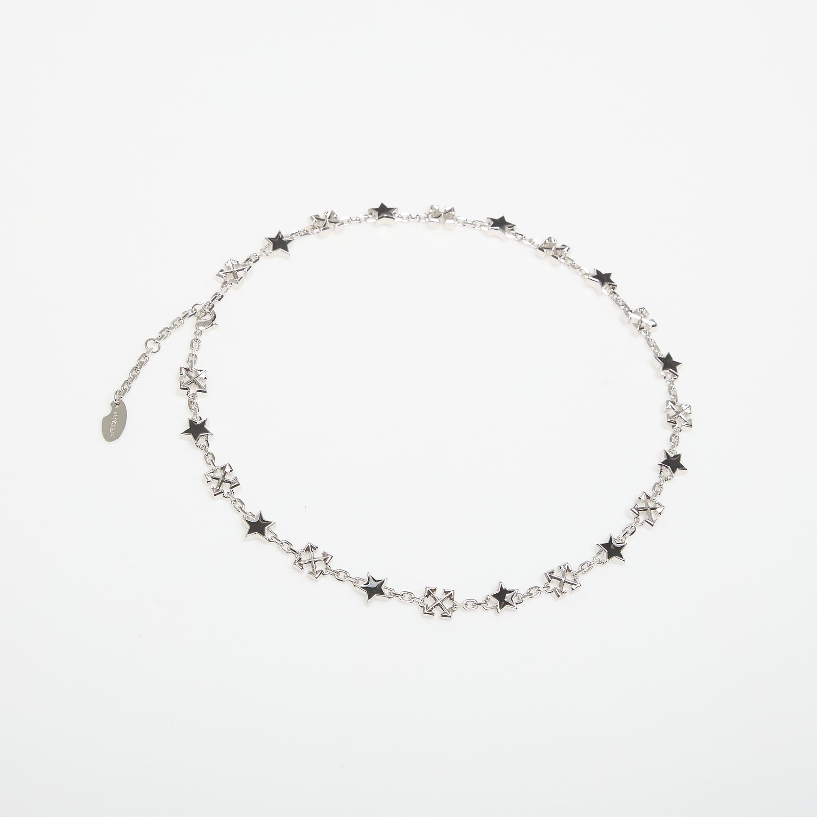 Náhrdelník Off-White Arrow Chain Necklace Silver/ Black Universal