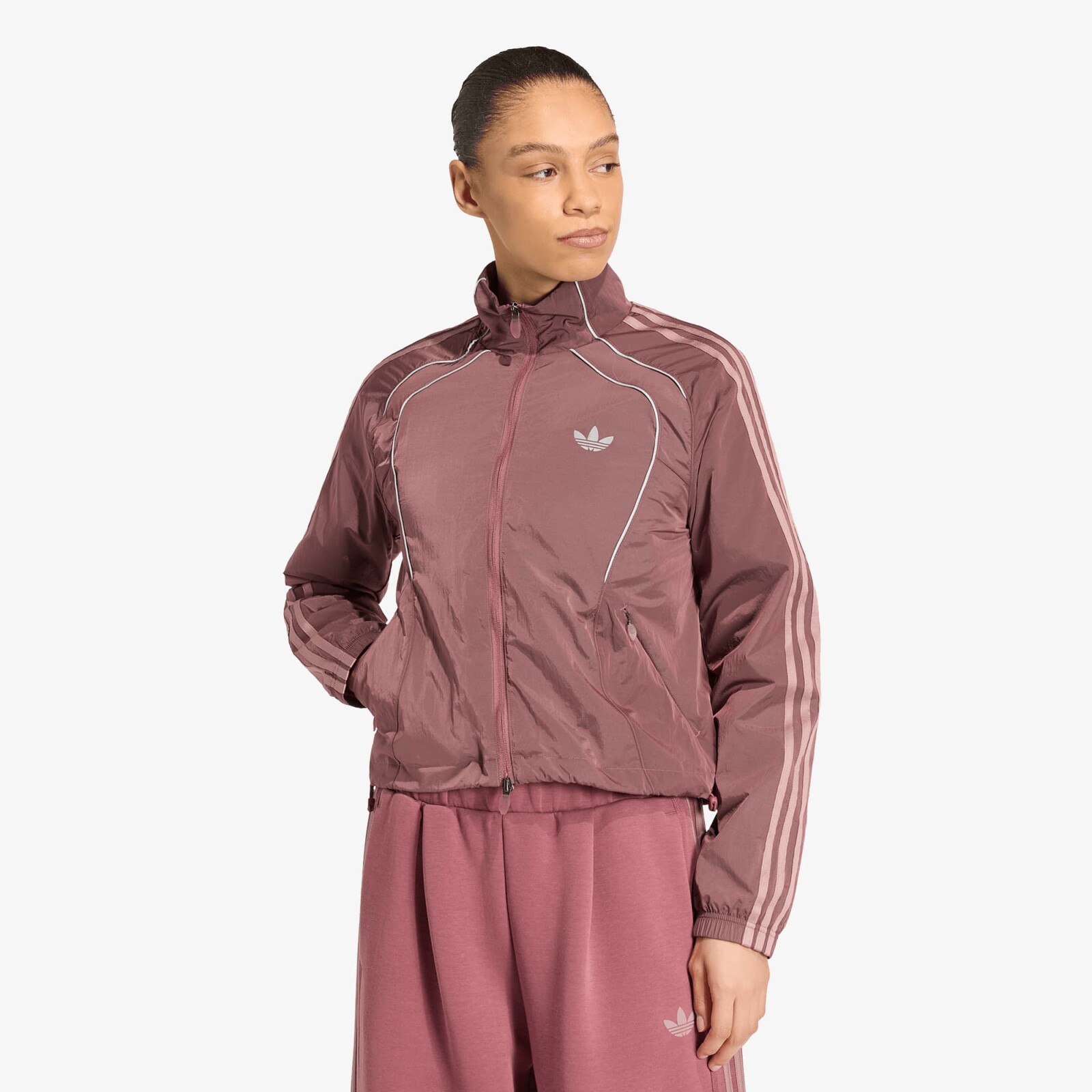 Bunda adidas Teamgeist Tracktop Quiet Crimson/ Reflective Silver/ Wonder Oxide S
