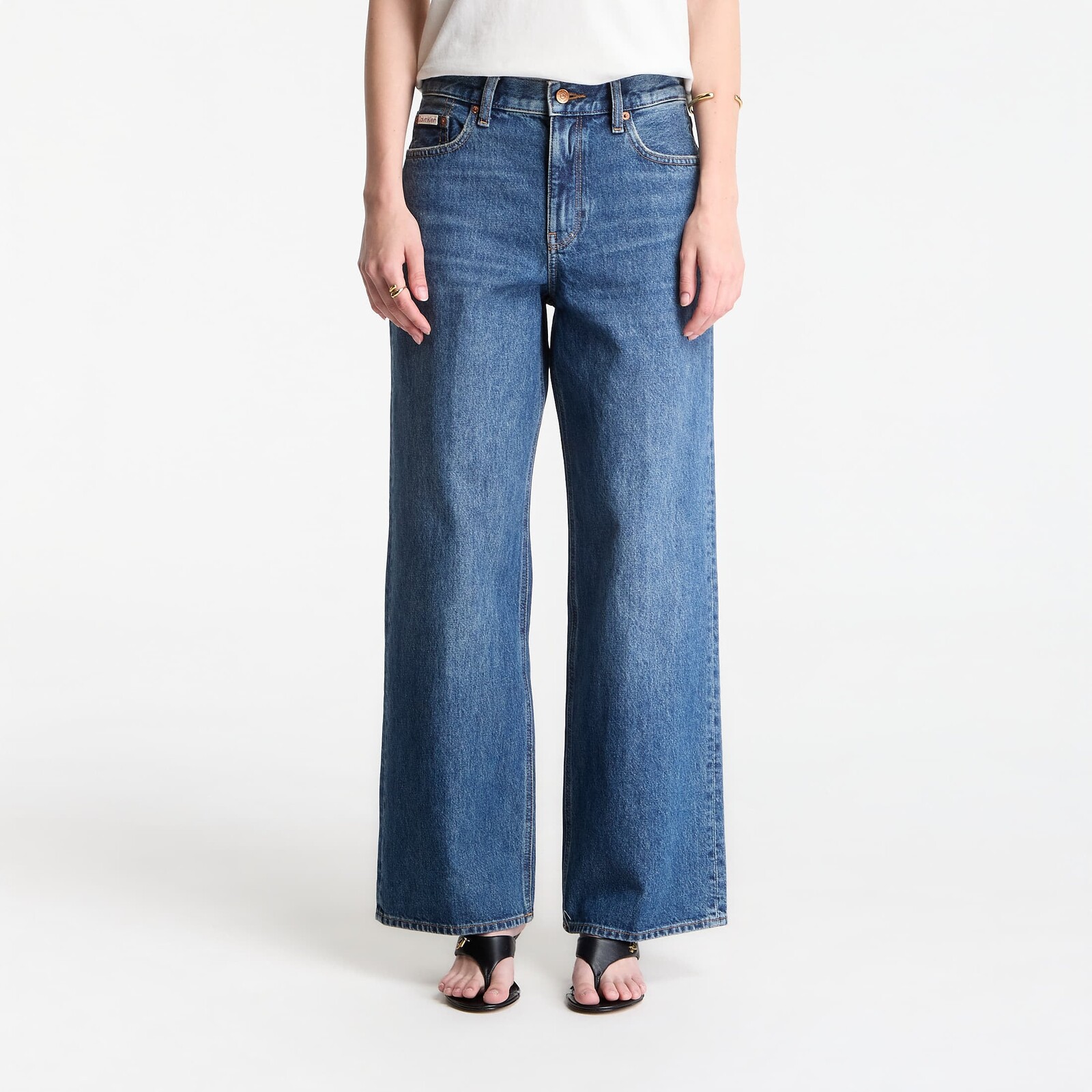 Džínsy Calvin Klein Jeans Low Rise Baggy Jeans Blue Rodeo 29