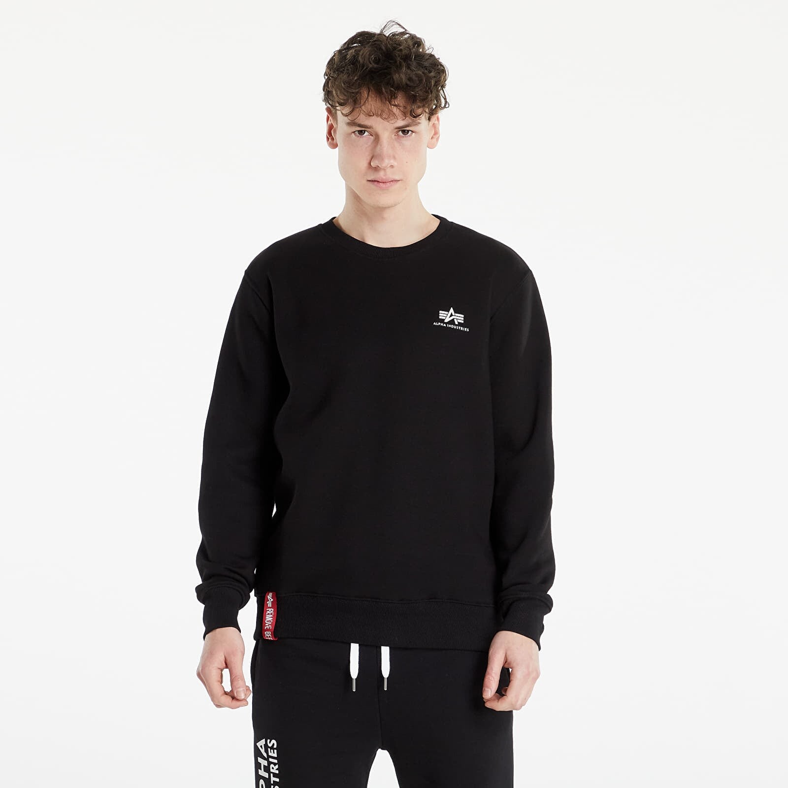 Mikina Alpha Industries Basic Sweater Small Logo Black L