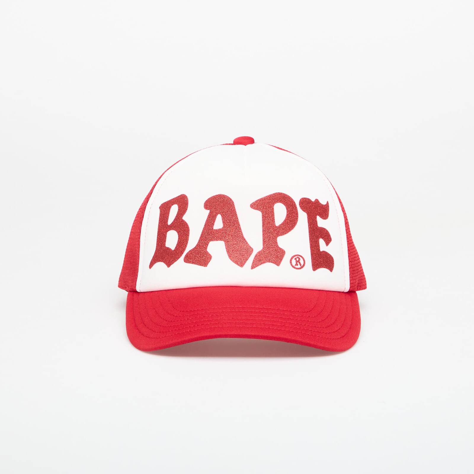 Šiltovka A BATHING APE Bape Glitter Print Mesh Cap Red Universal