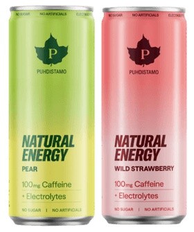 Puhdistamo natural energy drink + electrolytes 330 ml