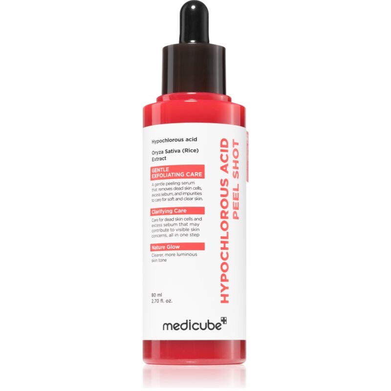 medicube Hypochlorous Acid Peel Shot vyhladzujúce exfoliačné sérum na rozšírené póry 80 ml