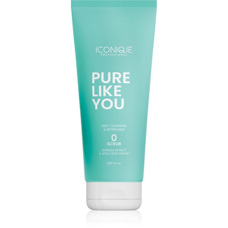 ICONIQUE Professional PURE LIKE YOU Deep Cleansing & Refreshing Scrub čistiaci peeling pre mastnú pokožku hlavy 200 ml