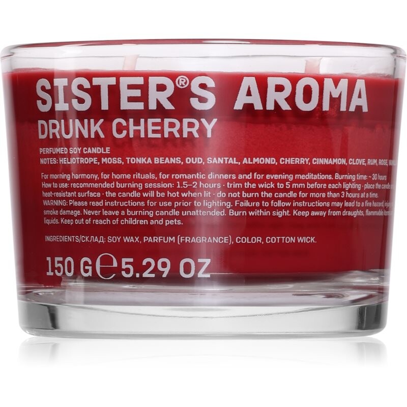 Sister's Aroma Drunk Cherry vonná sviečka 150 g