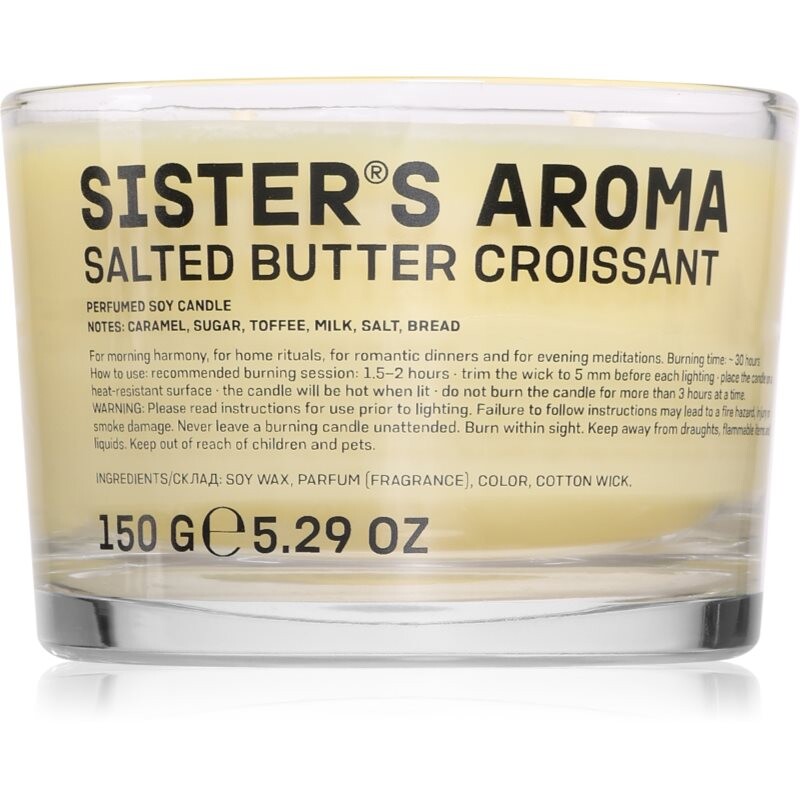 Sister's Aroma Salted Butter Croissant vonná sviečka 150 g